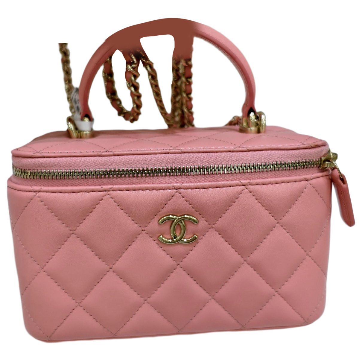 Vanity leather handbag