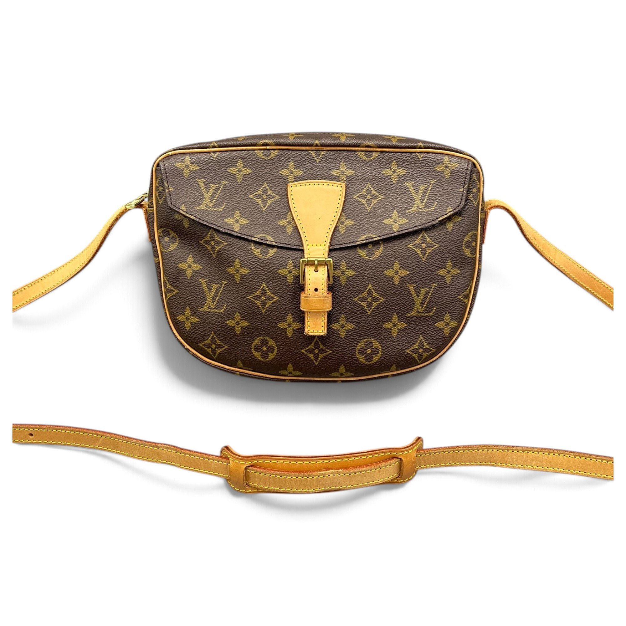 Jeune fille leather crossbody bag