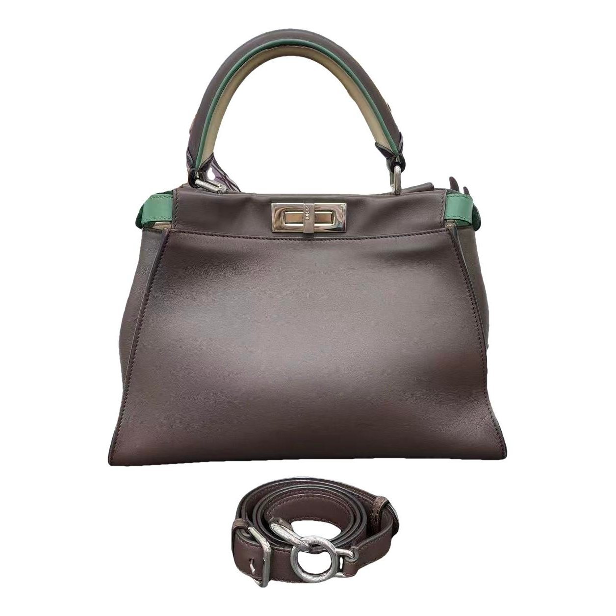 Peekaboo leather handbag