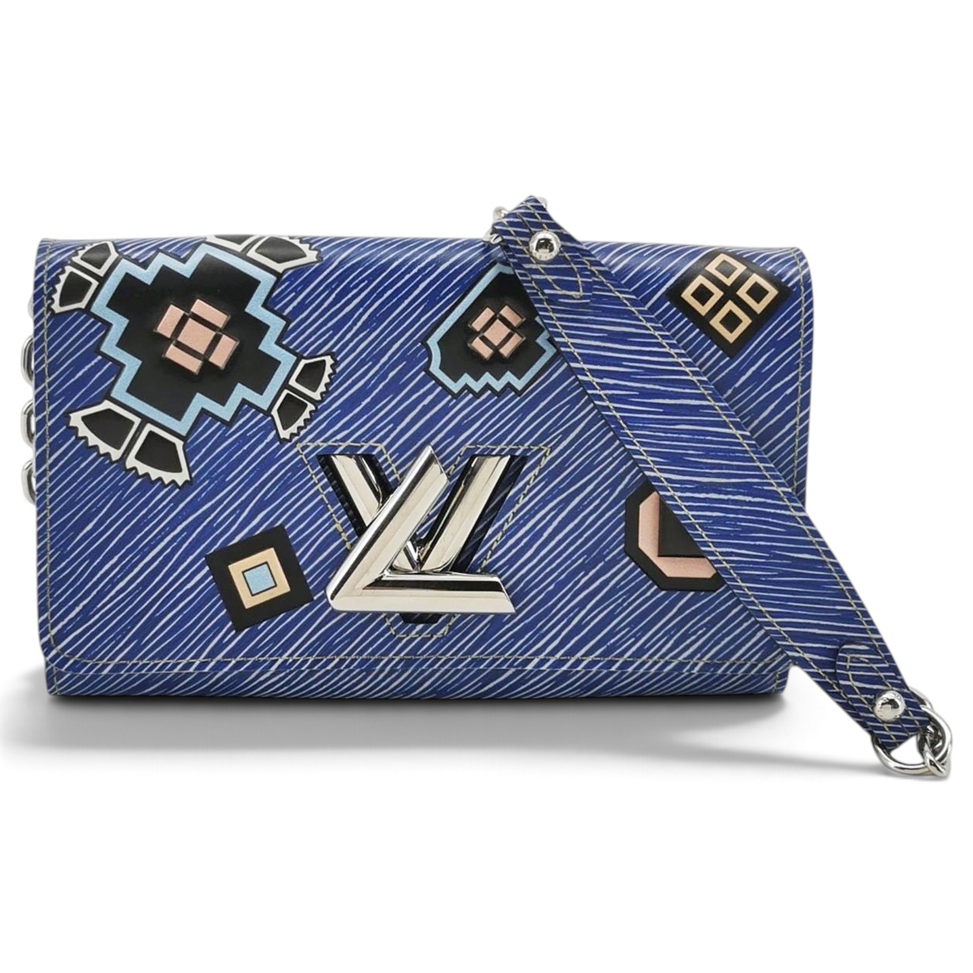 Twist leather handbag