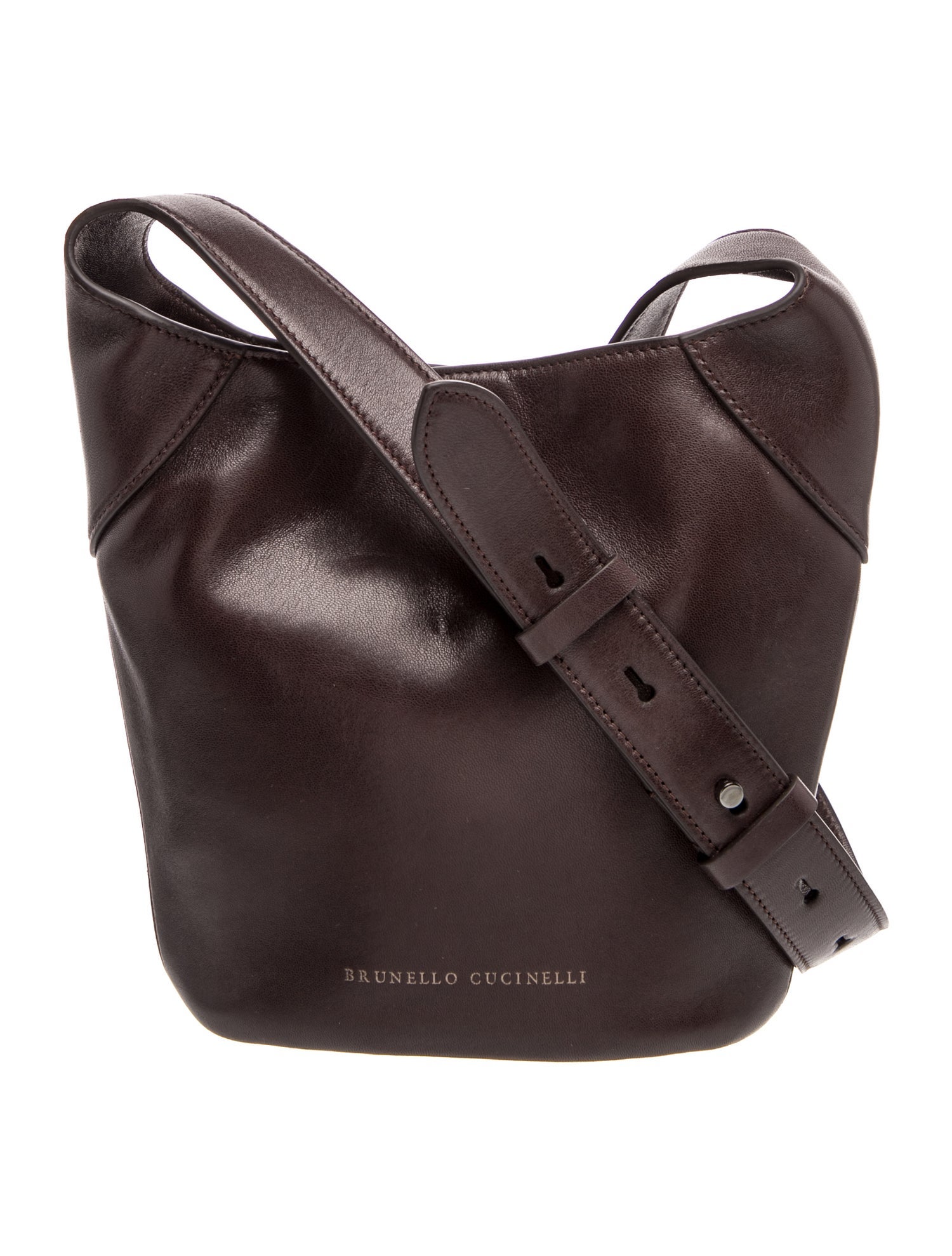 Brunello Cucinelli Leather Bucket Bag w/ Tags