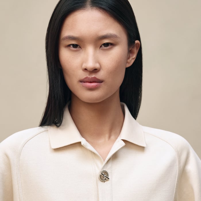 Blanc Cassé Polo Shirt Ith Raglan Sleeves