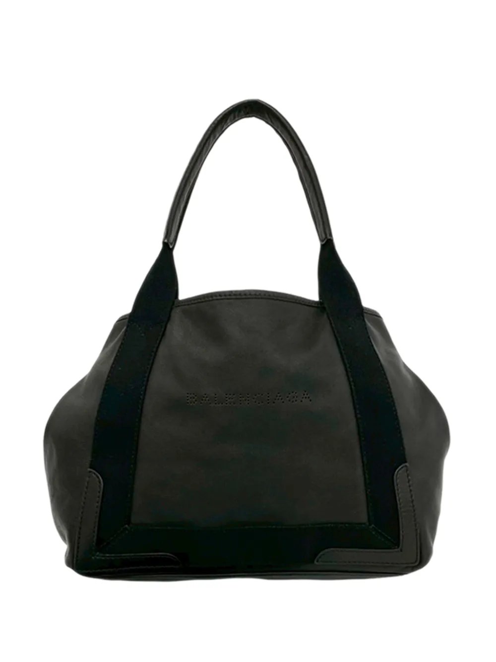 2018-2026 Calfskin Perforated Navy Cabas Tote XS satchel