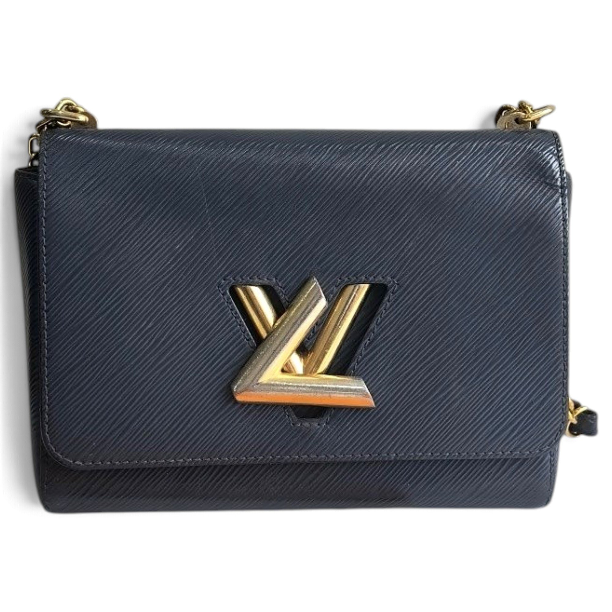 Twist leather handbag