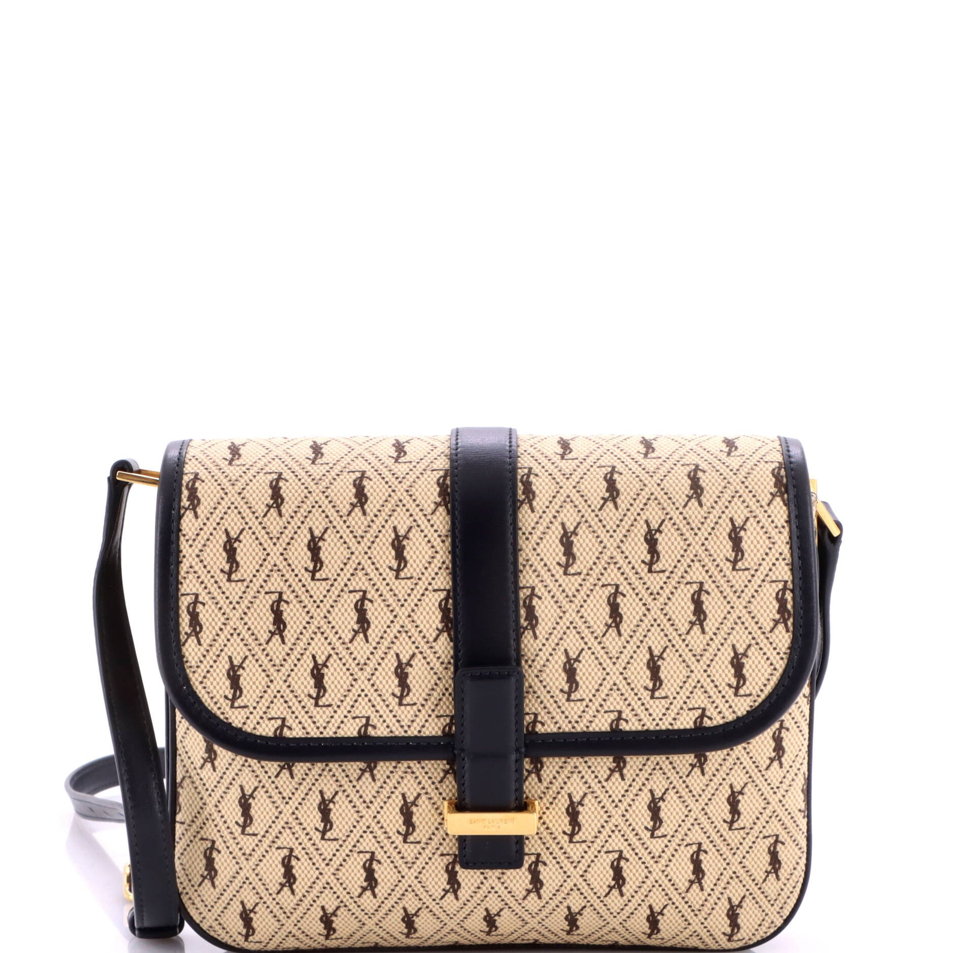 Top Flap Satchel Monogram All Over Canvas and Leather Small