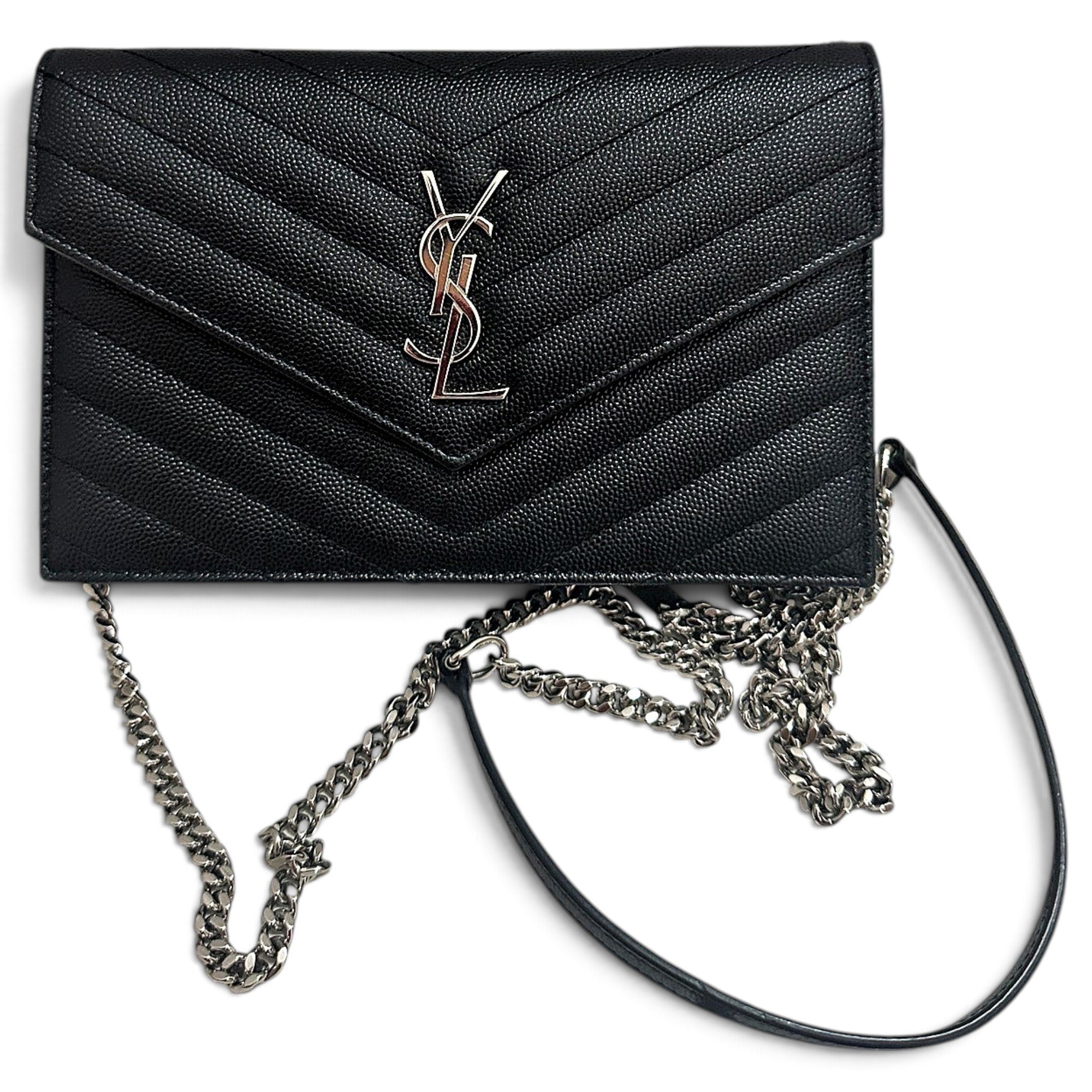 Portefeuille enveloppe leather crossbody bag