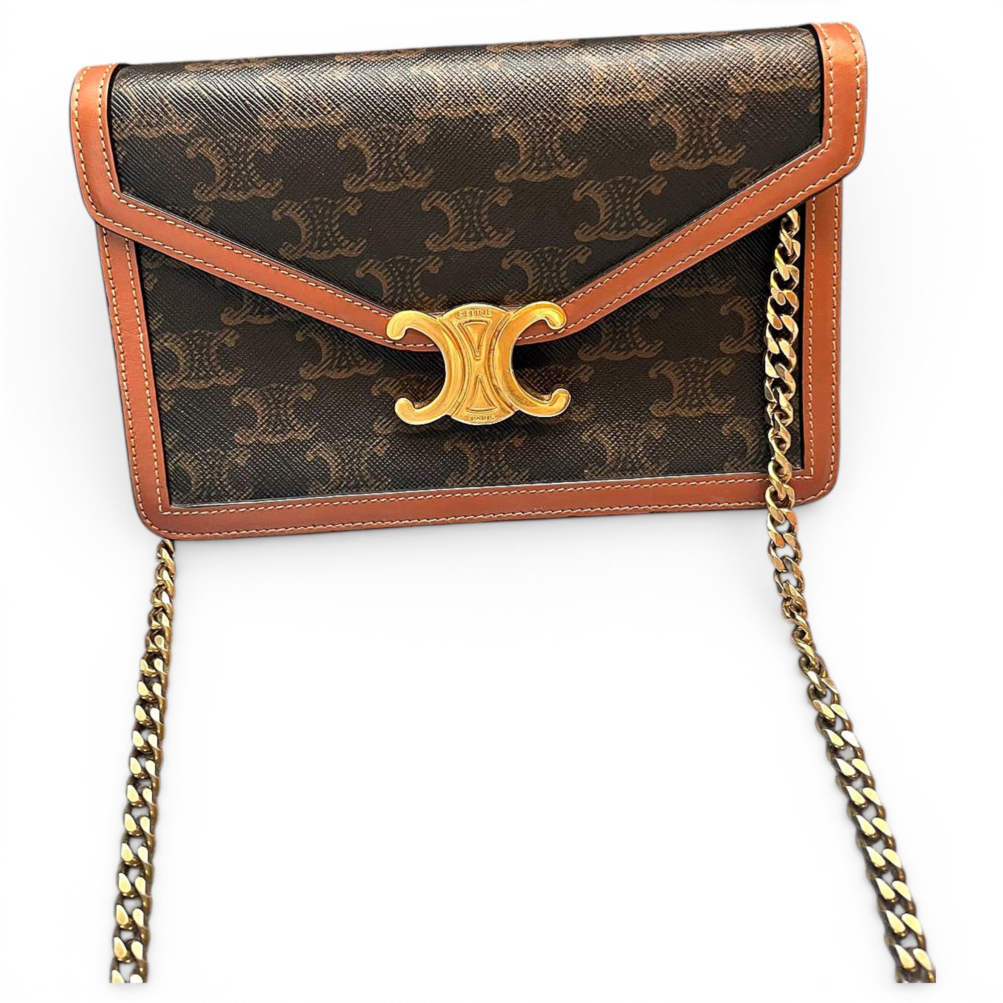 Wallet On Chain Margo leather handbag