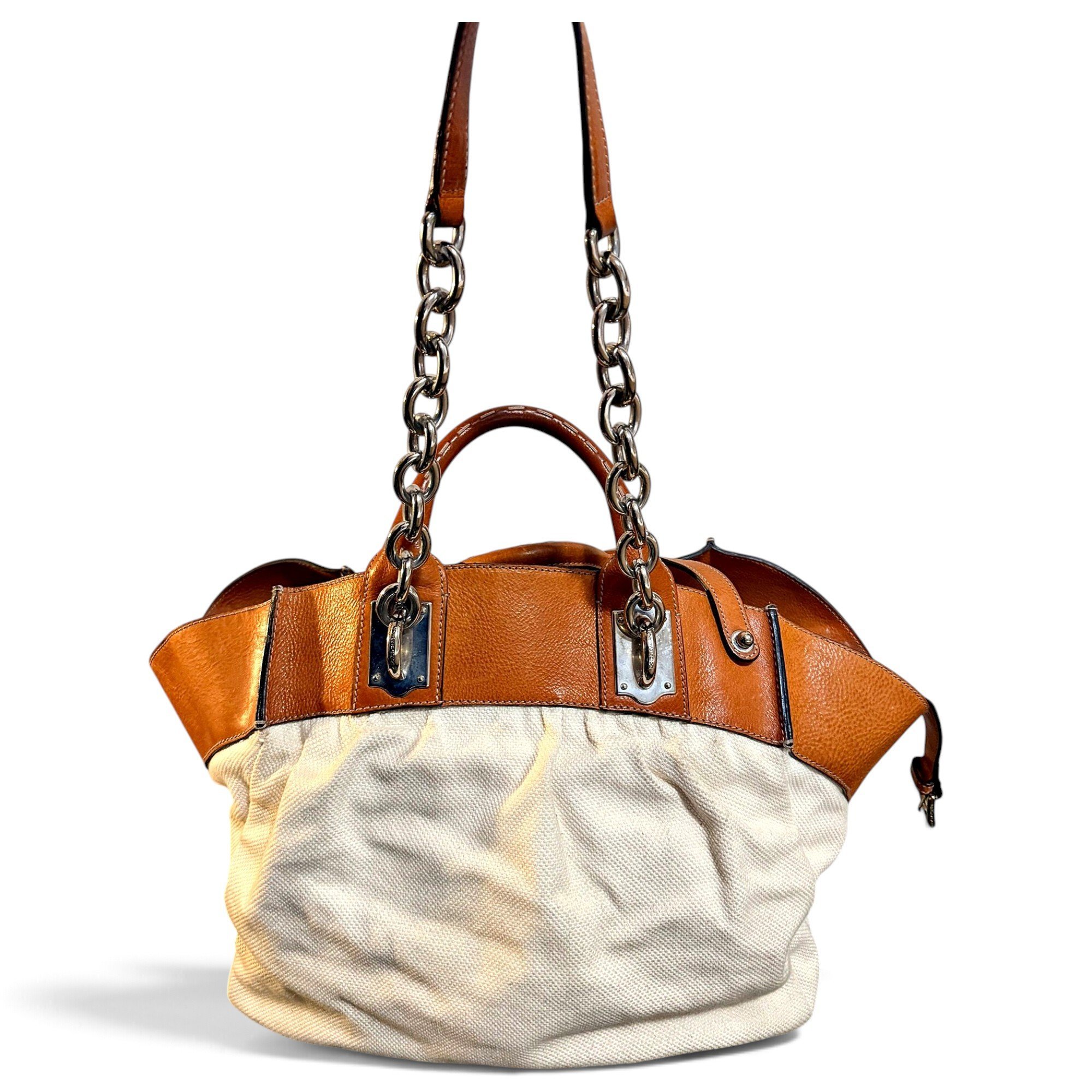 Leather tote