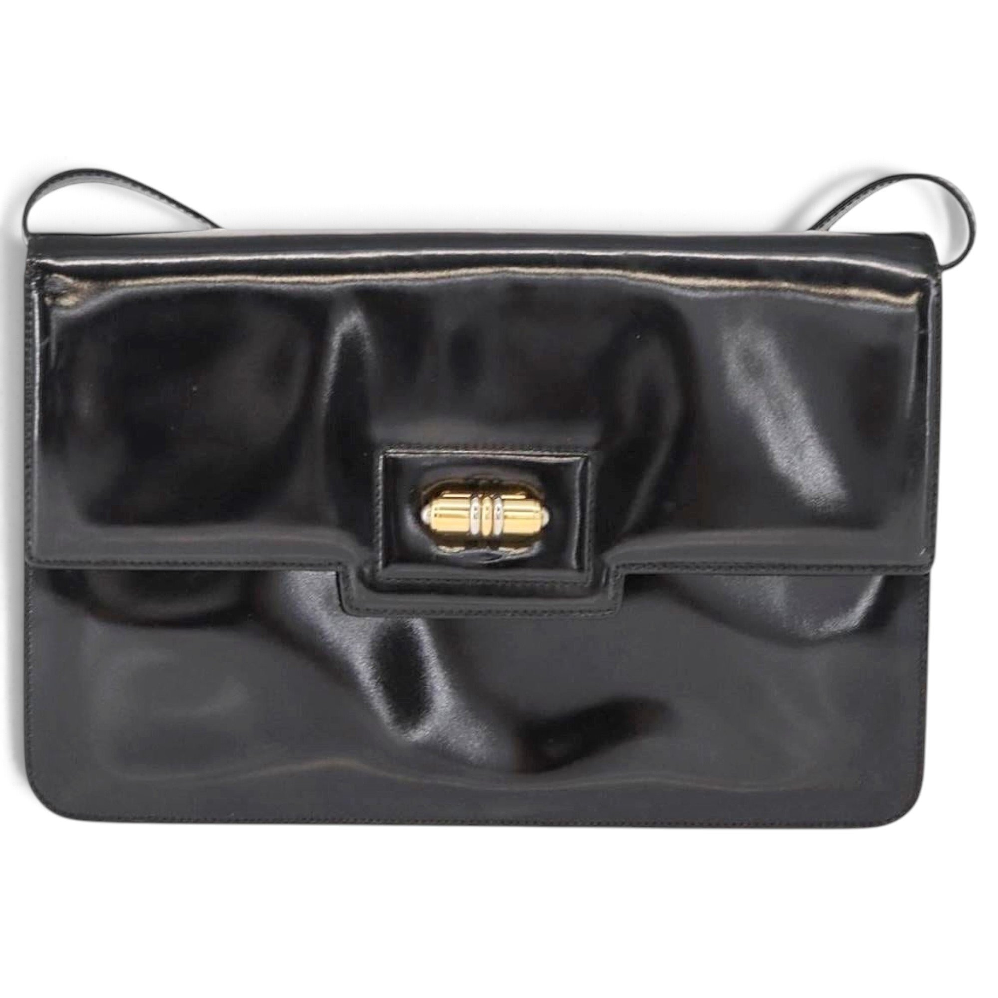 Patent leather handbag