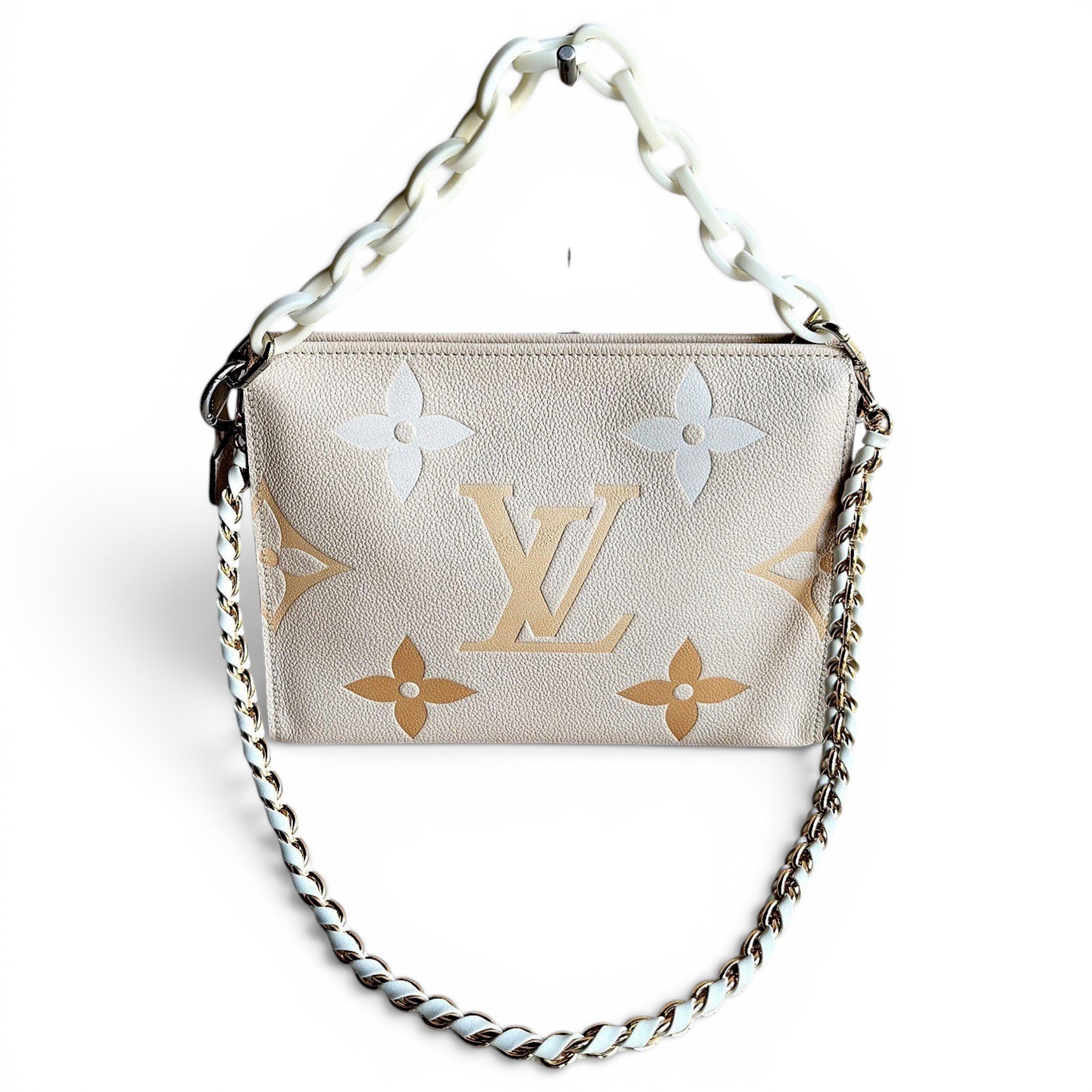 Shopping leather handbag