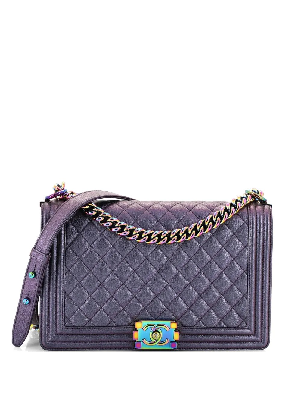 Boy Flap Bag Quilted Iridescent Goatskin New Medium shoulder bag