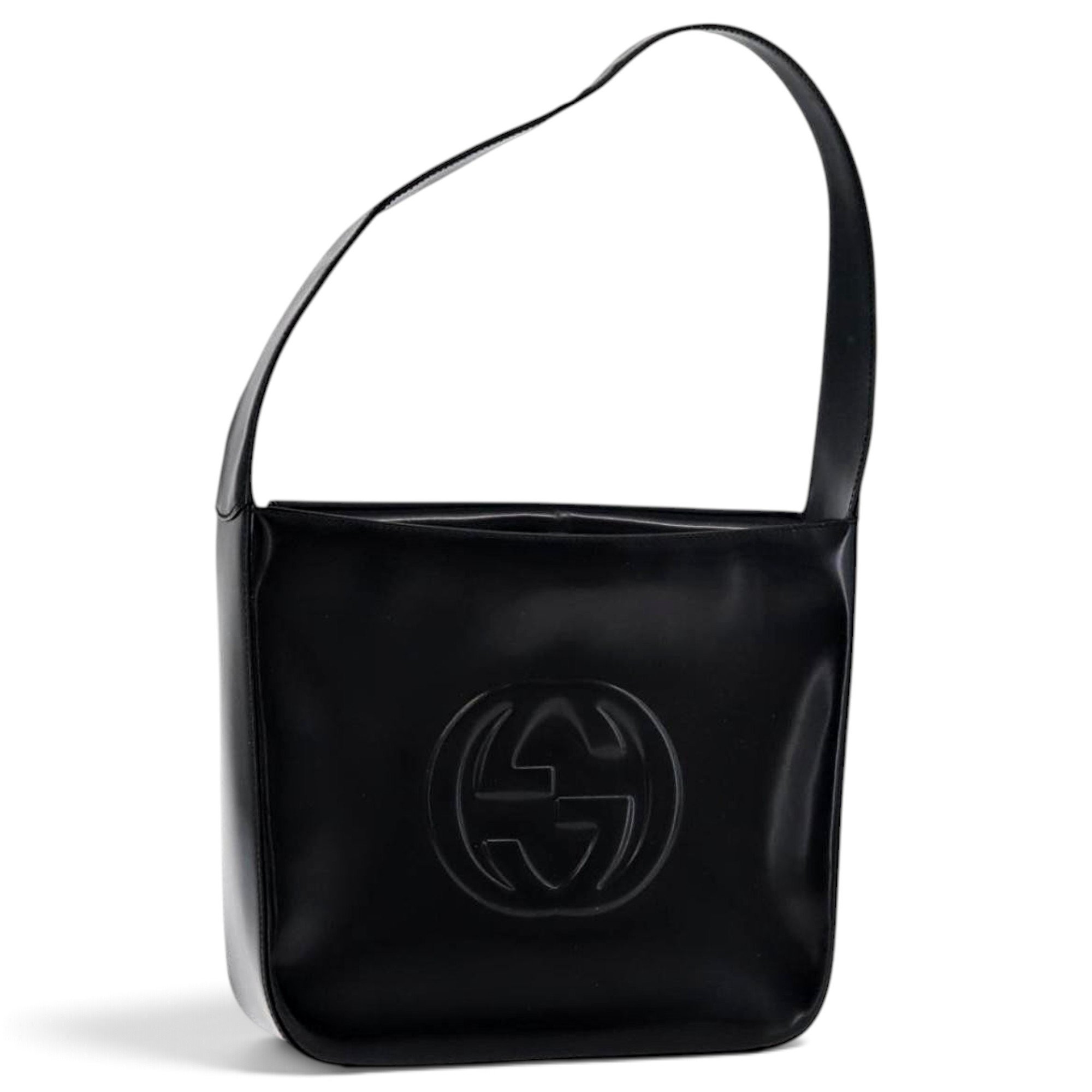 Patent leather handbag
