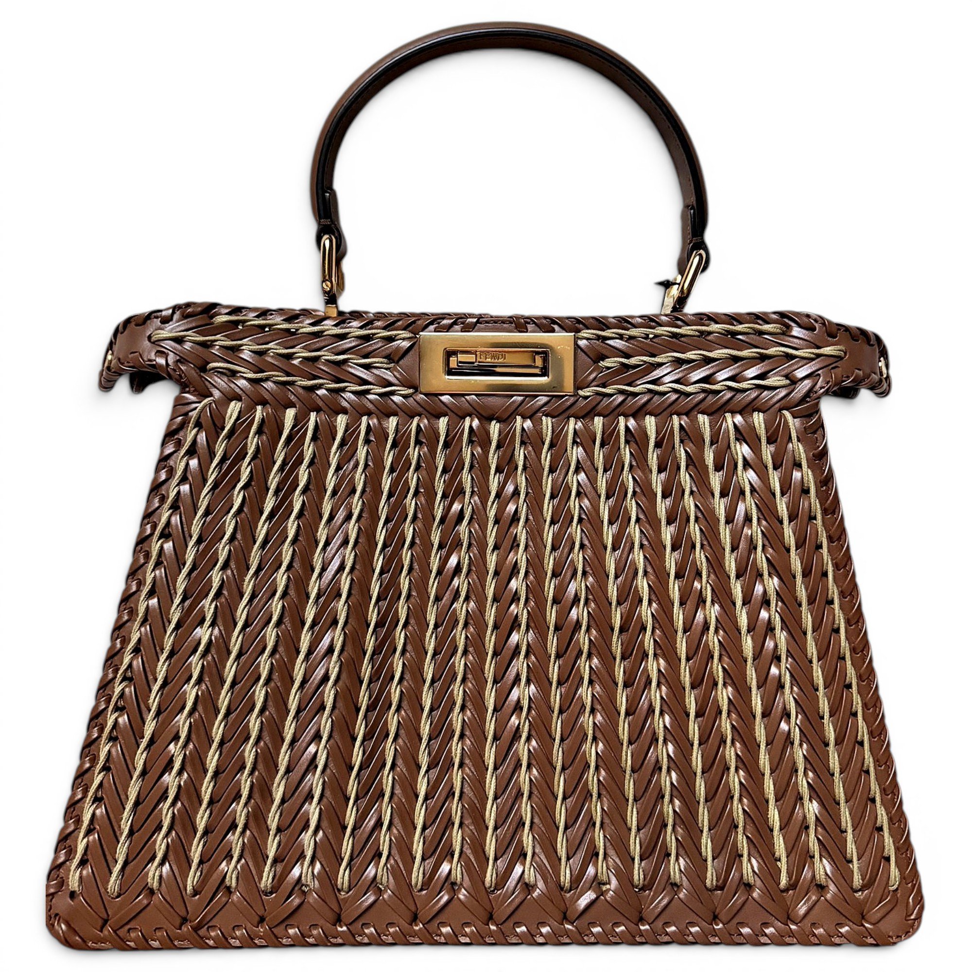 Peekaboo leather handbag