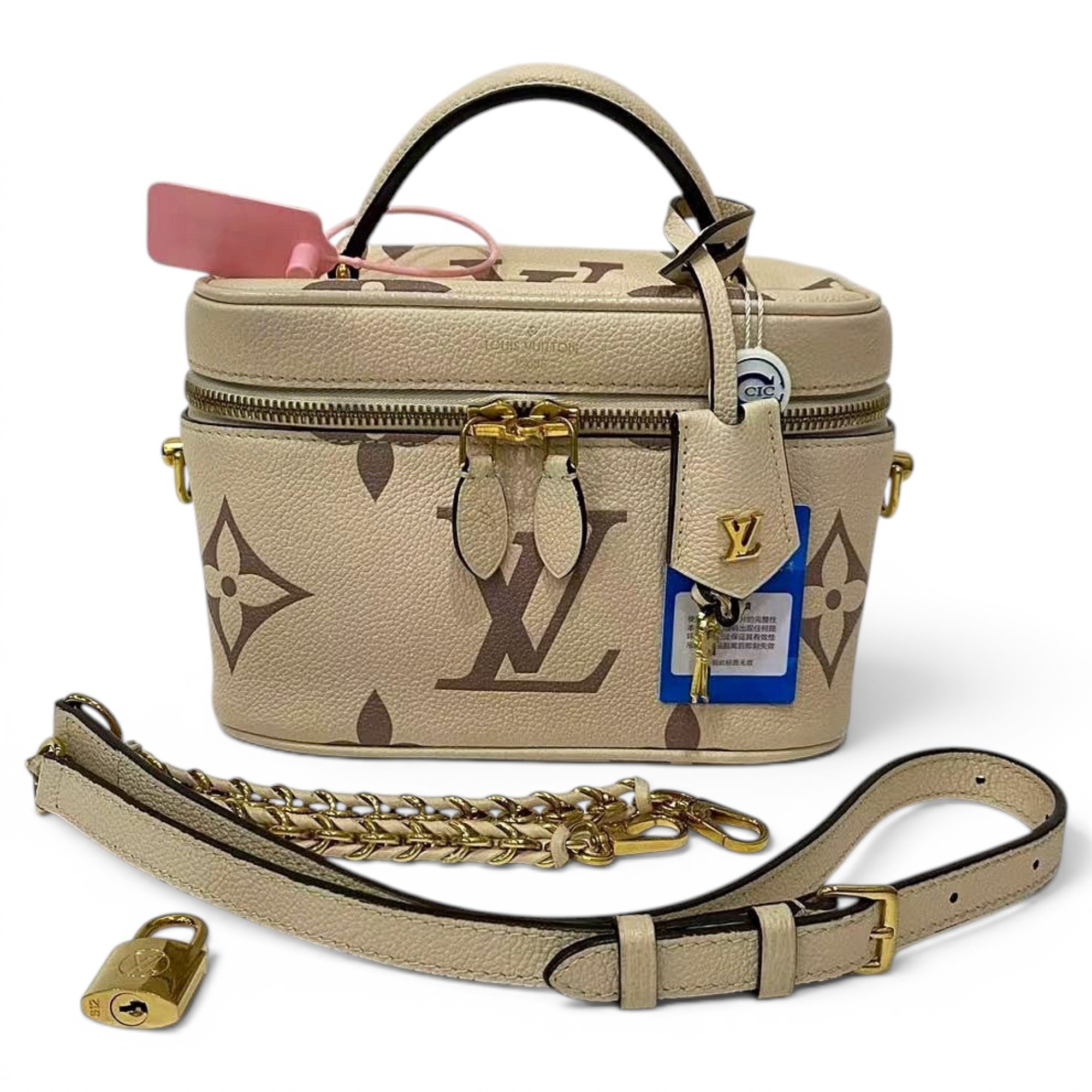 Vanity leather handbag