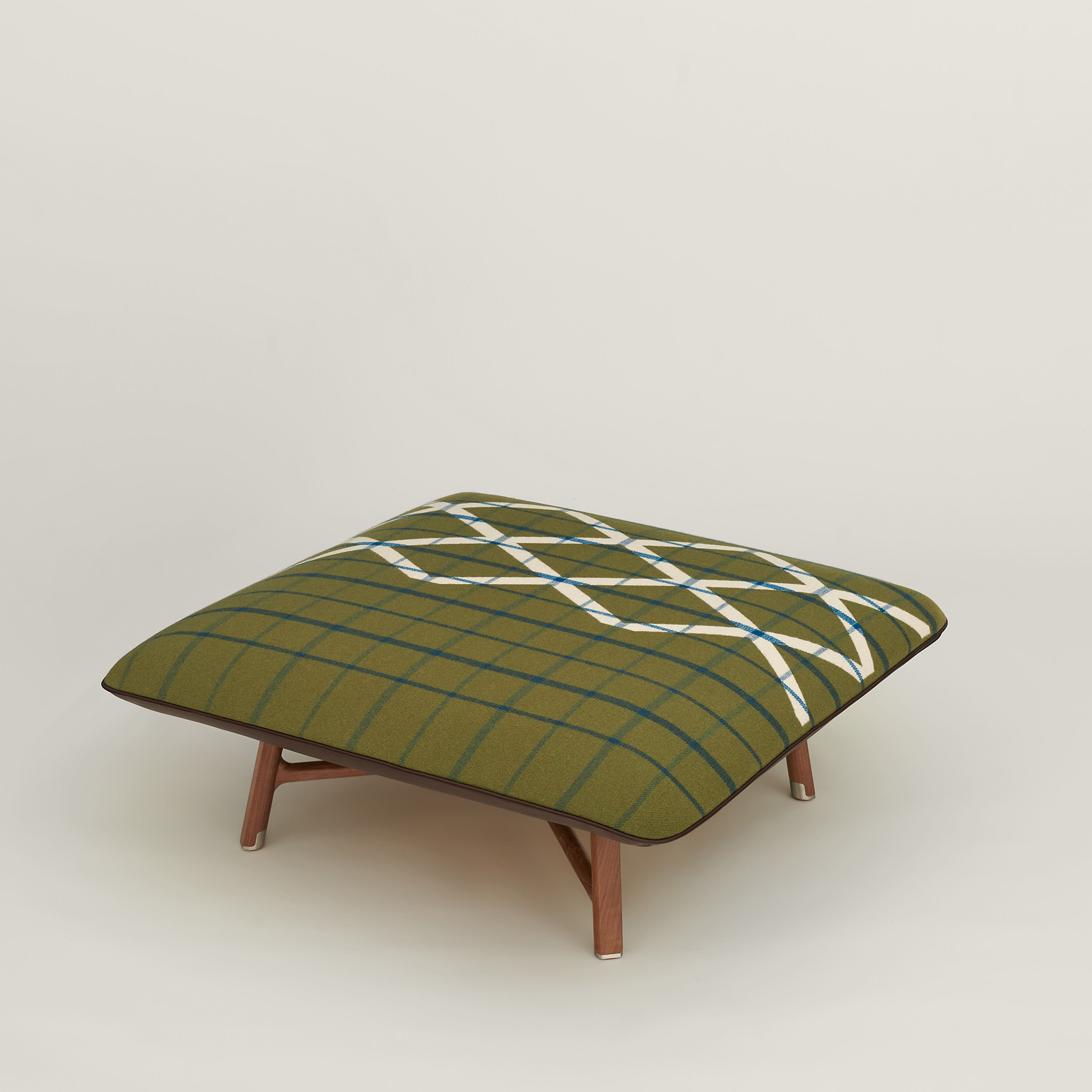 Les Necessaires d'Hermès "carre d'assise" low stool, medium model