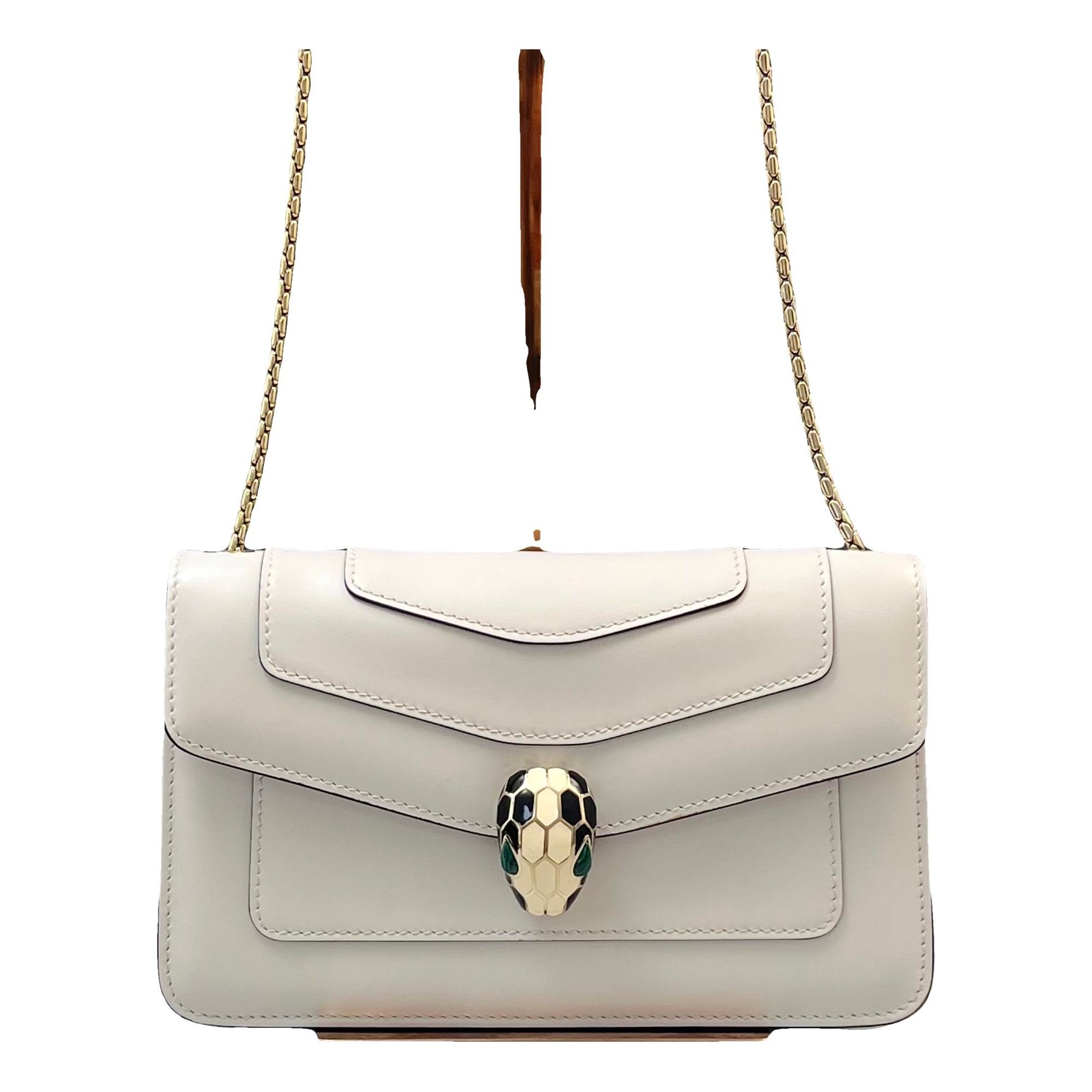 Serpenti leather handbag