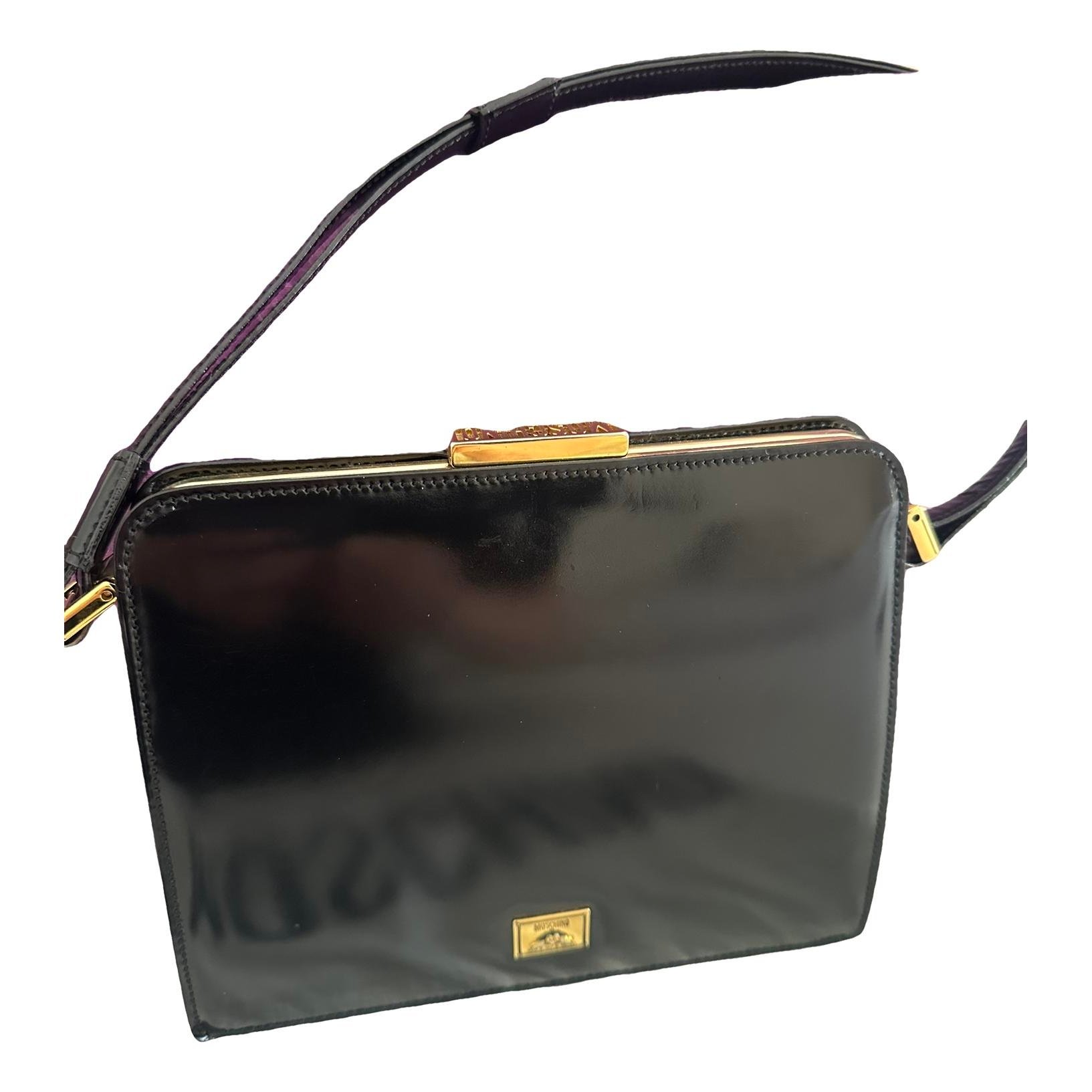 Patent leather handbag