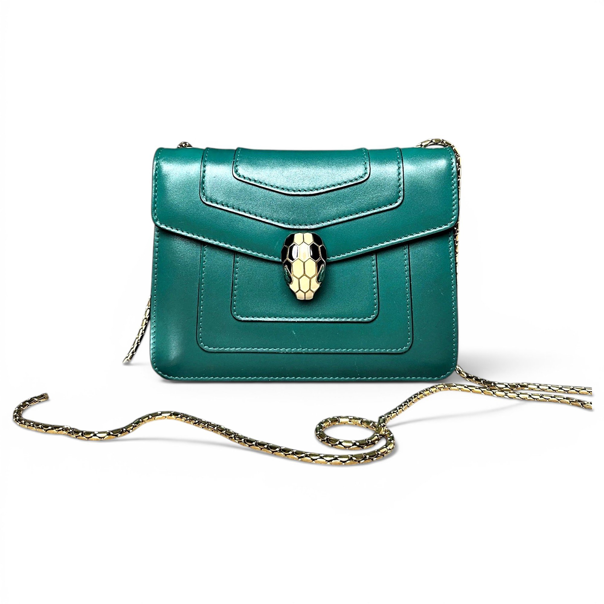 Serpenti leather crossbody bag