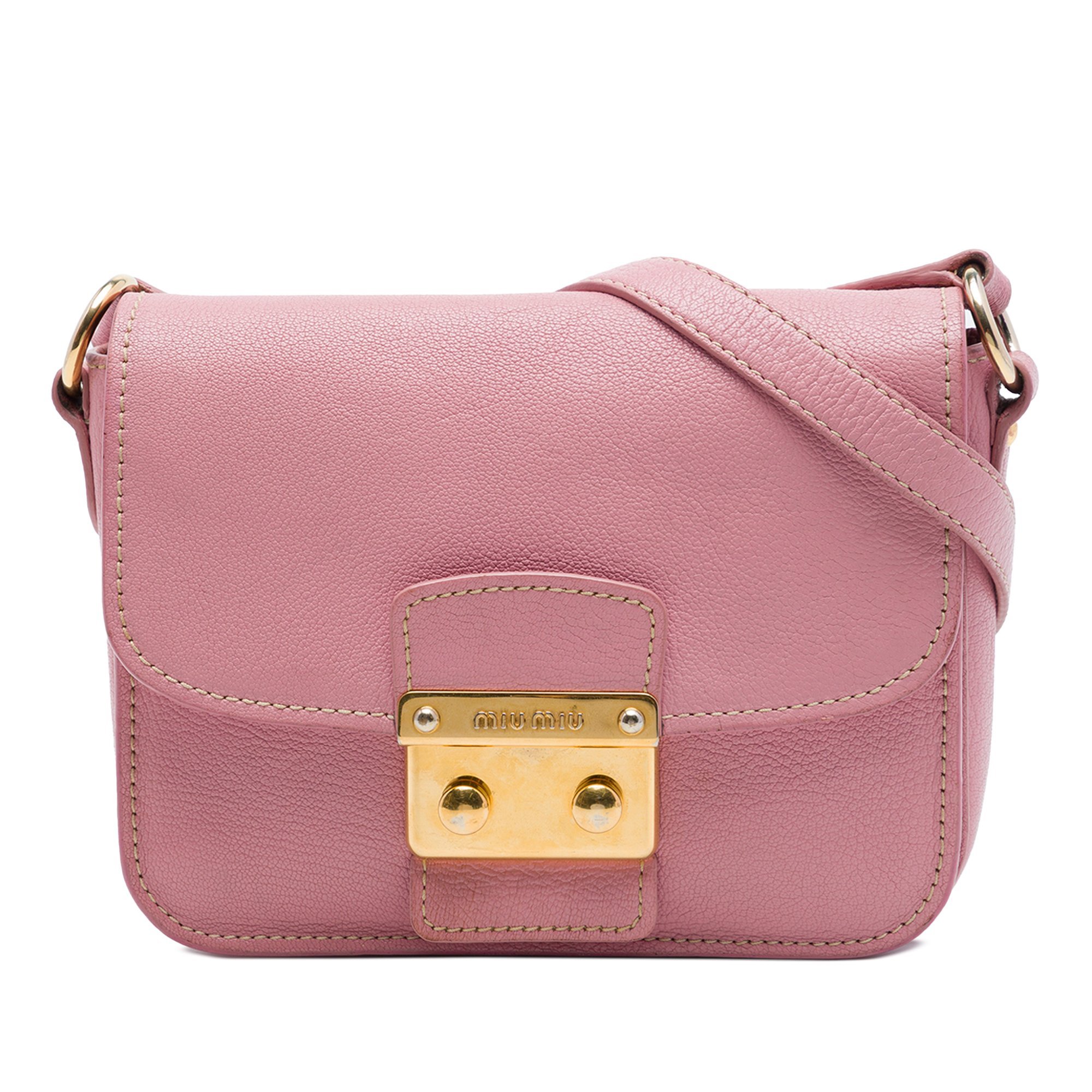 Miu Miu Madras leather handbag