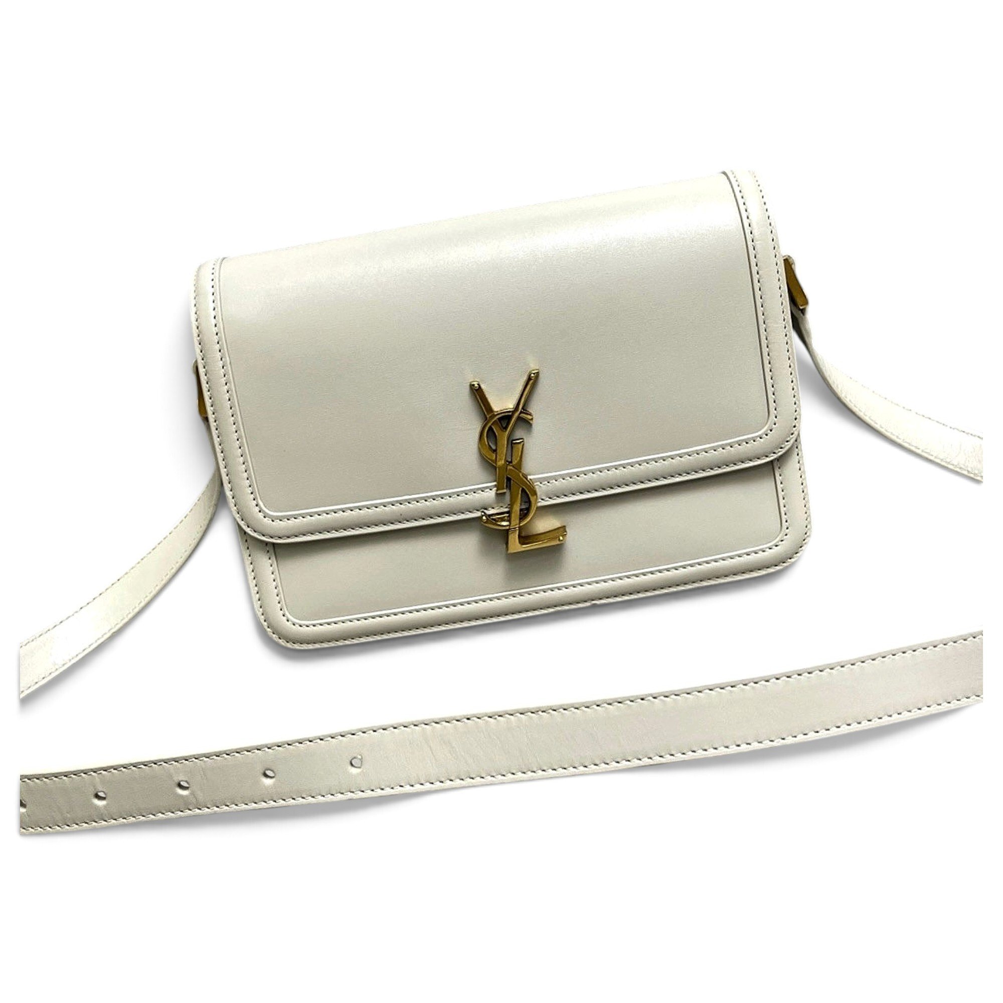 Solférino leather handbag