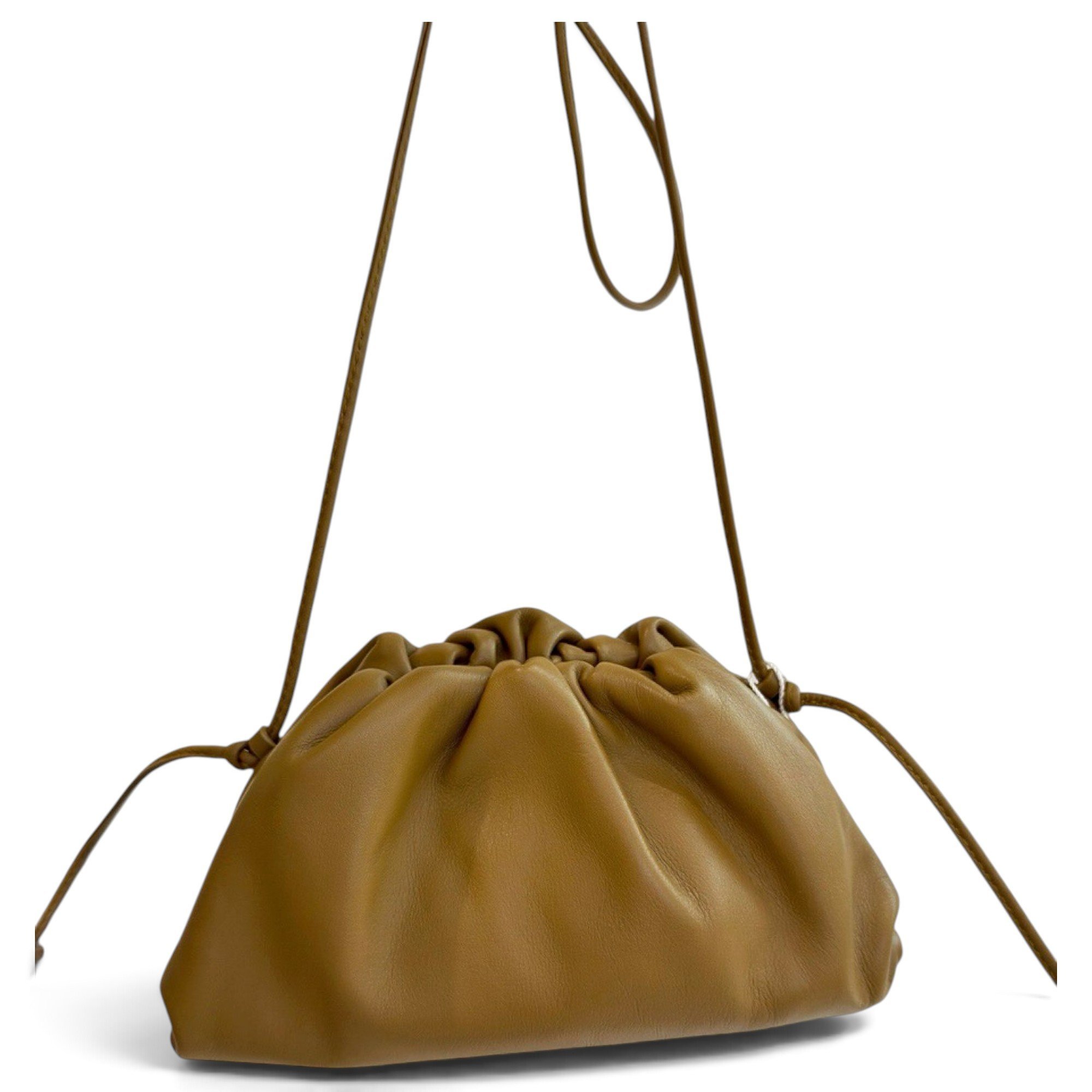 Pouch leather handbag