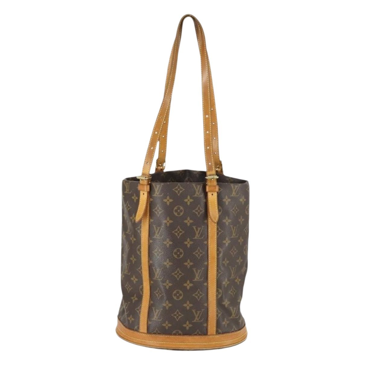 Bucket leather handbag
