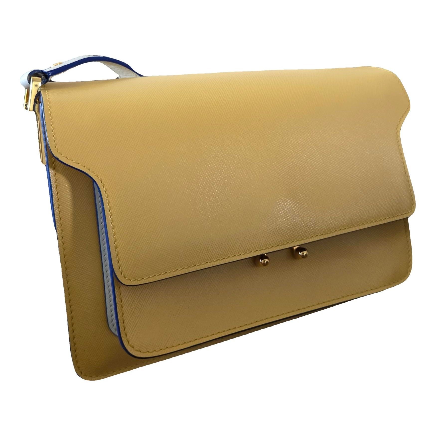 Marni Trunk leather crossbody bag