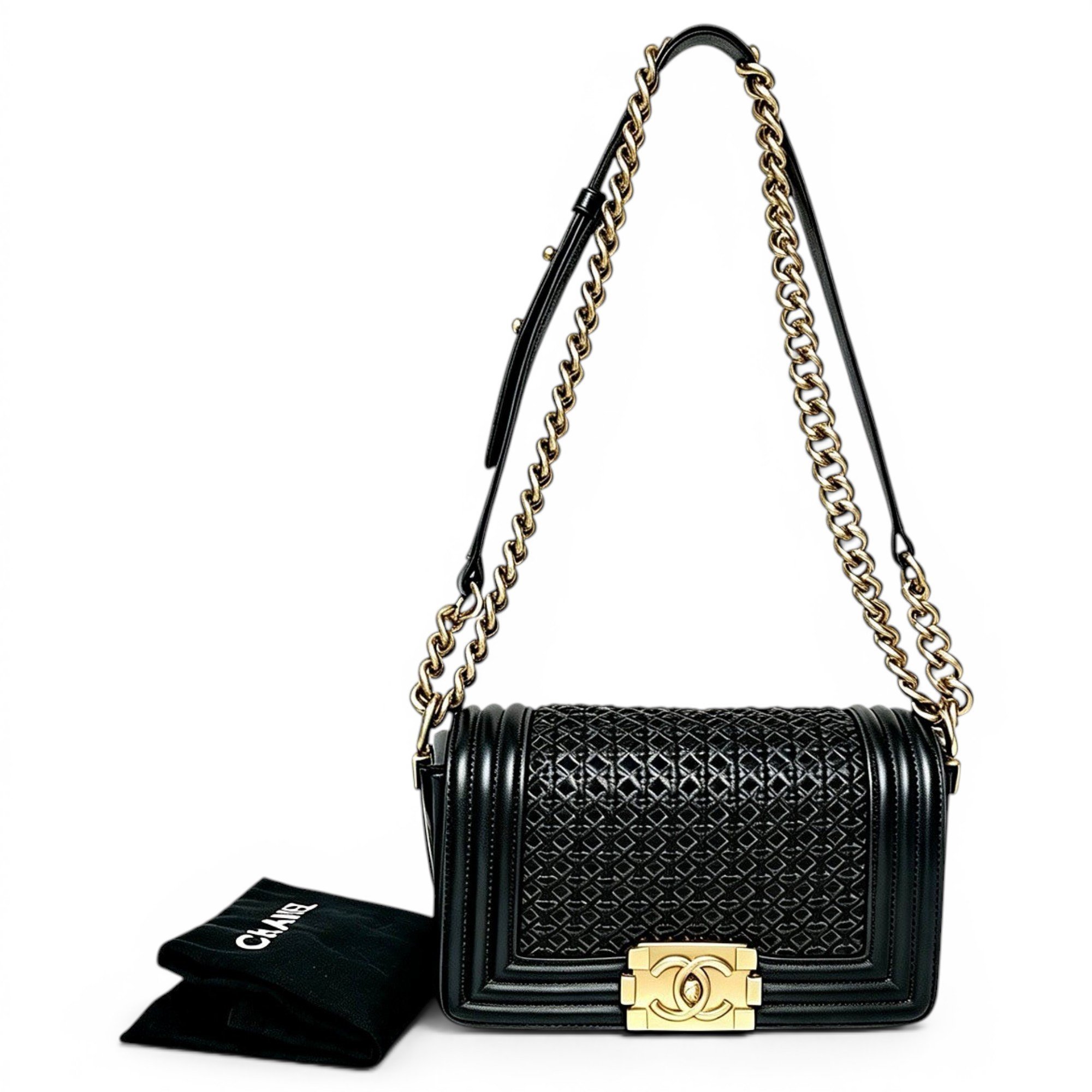 Boy leather crossbody bag