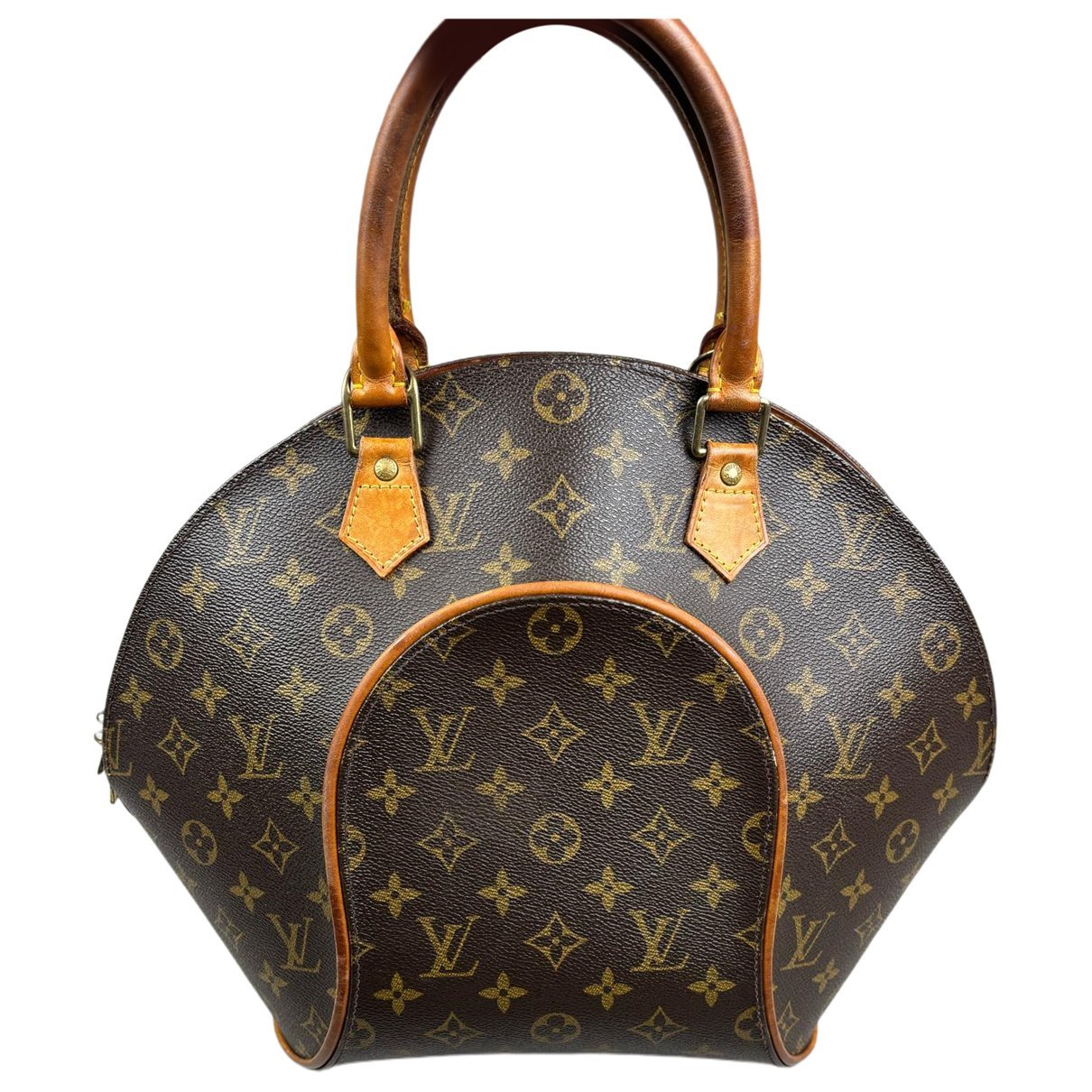 Ellipse leather handbag