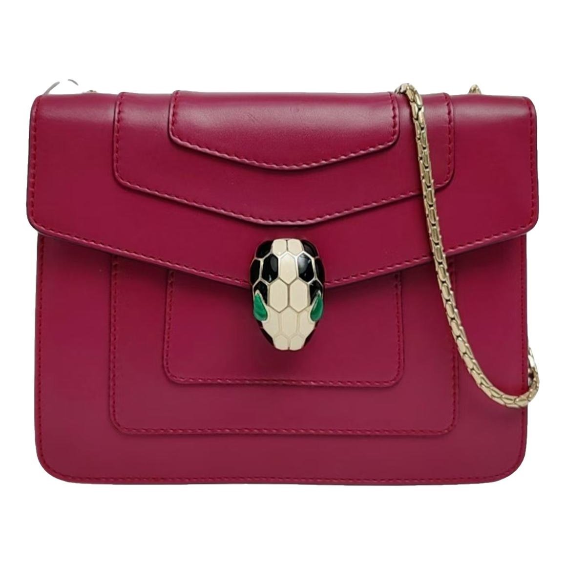 Serpenti leather handbag