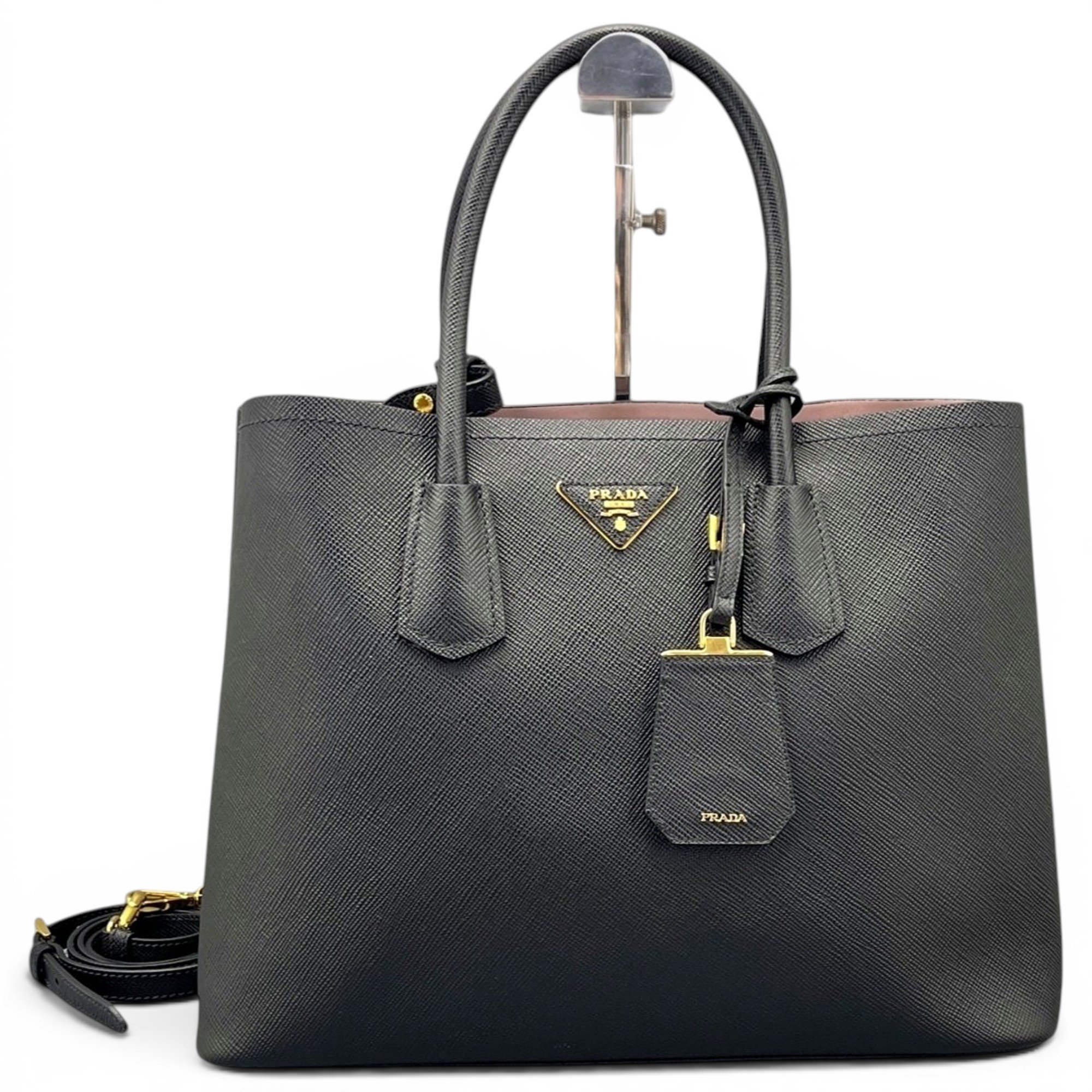 Bibliothèque leather handbag