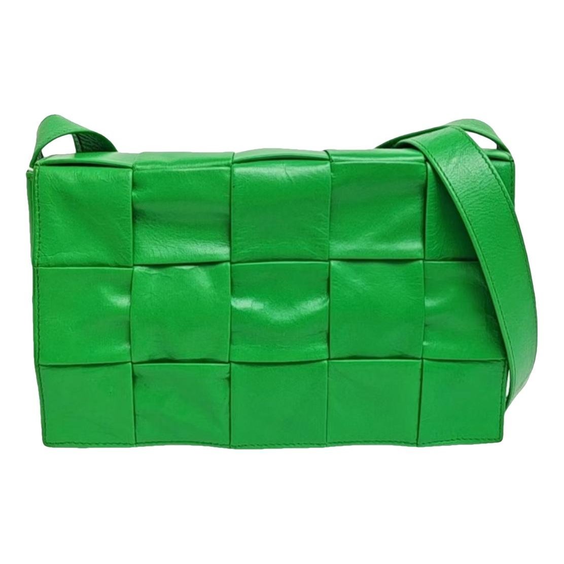 Cassette leather handbag