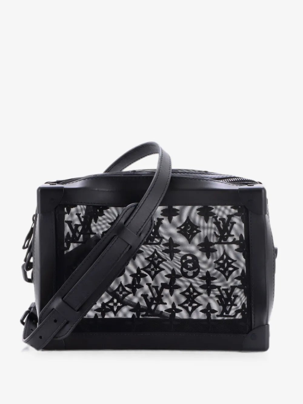 Soft Trunk Bag Monogram See Through Mesh crossbody bag