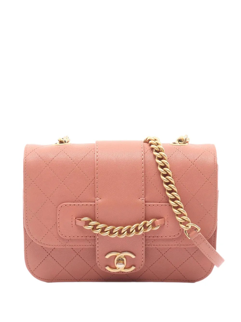 2018 Front Chain Sheepskin Flap crossbody bag