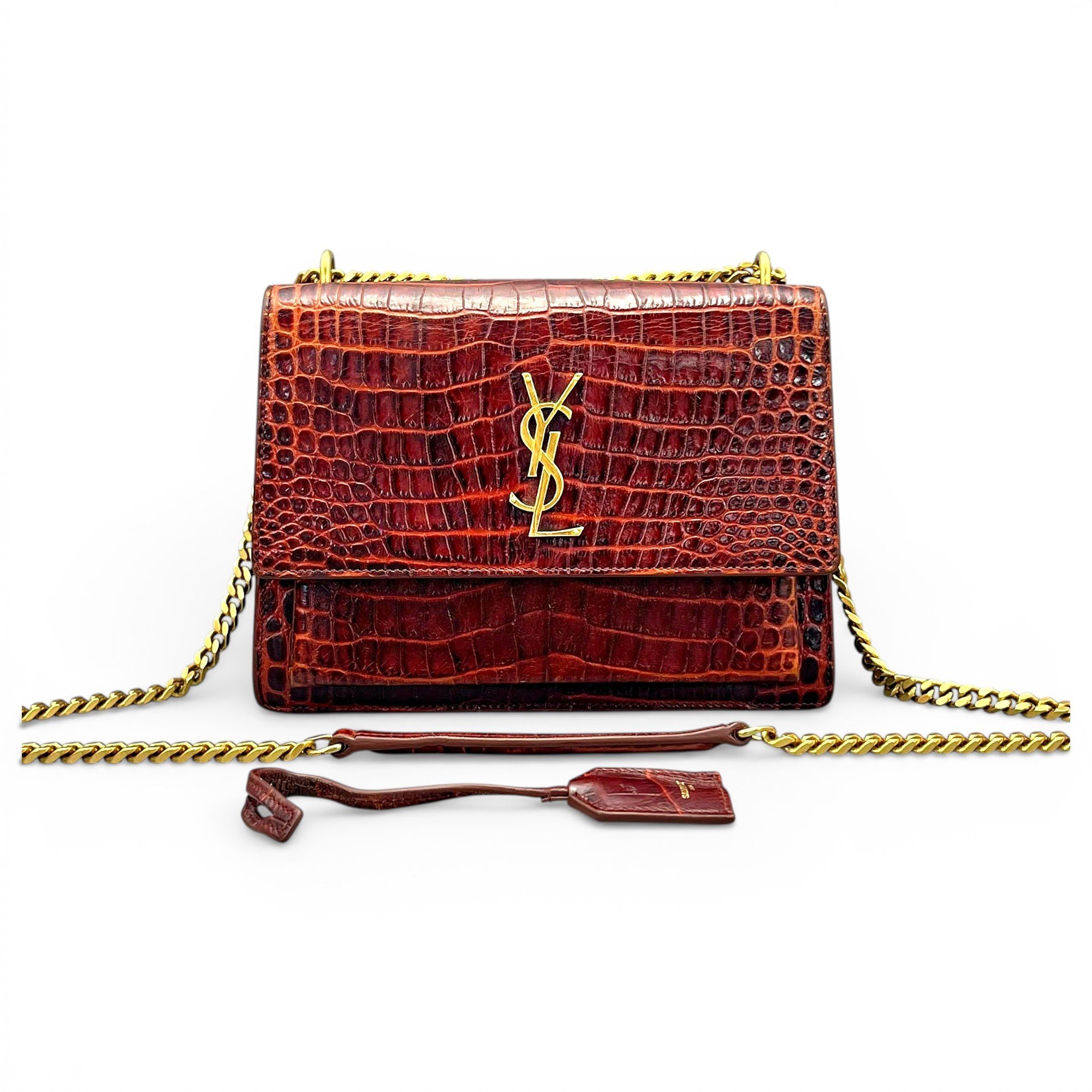 Sunset leather handbag