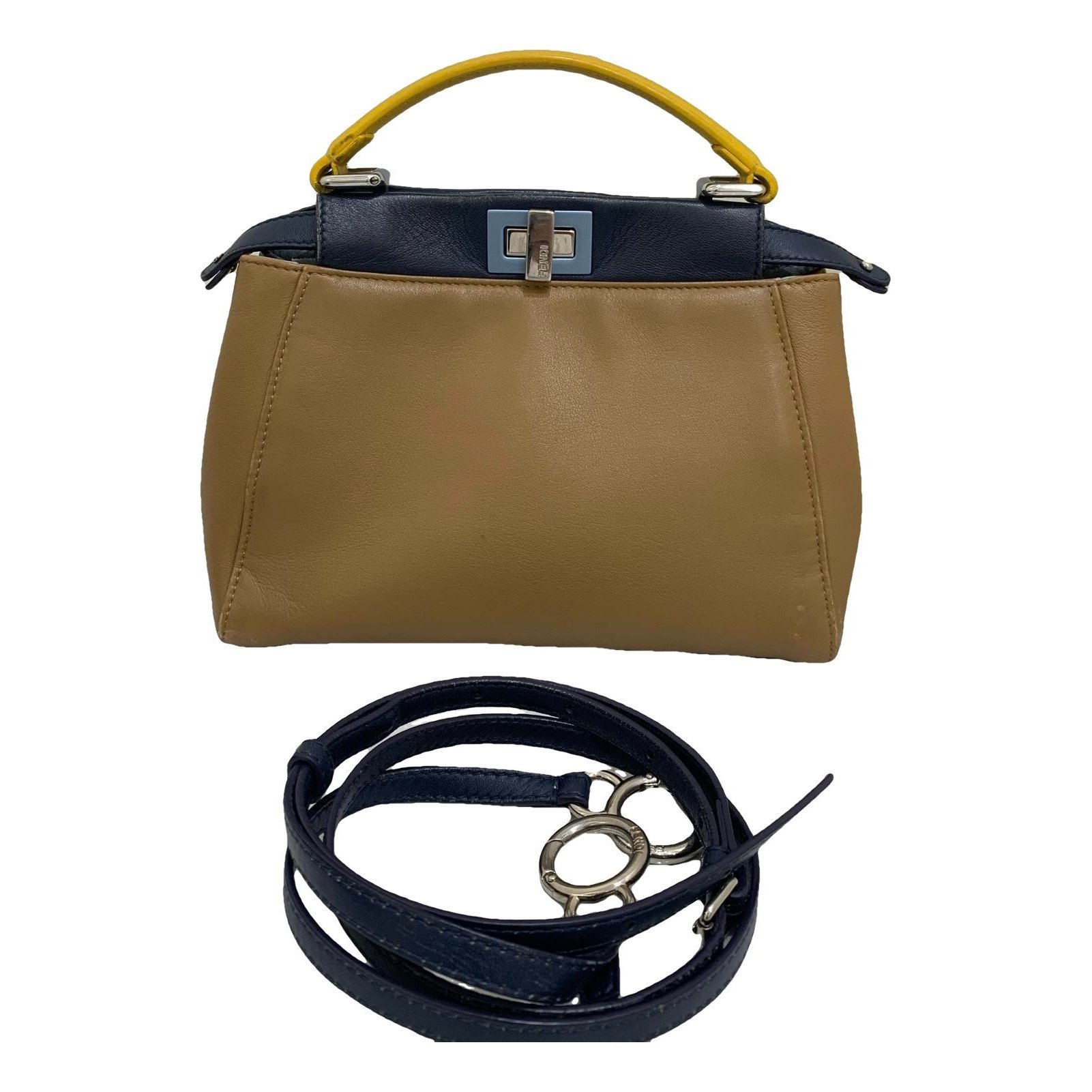 Peekaboo leather handbag