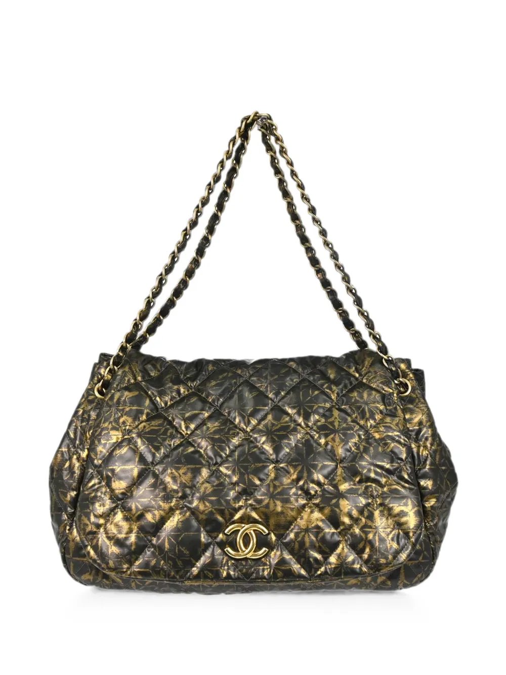 2009-2010 Accordion diamond-quilted shoulder bag