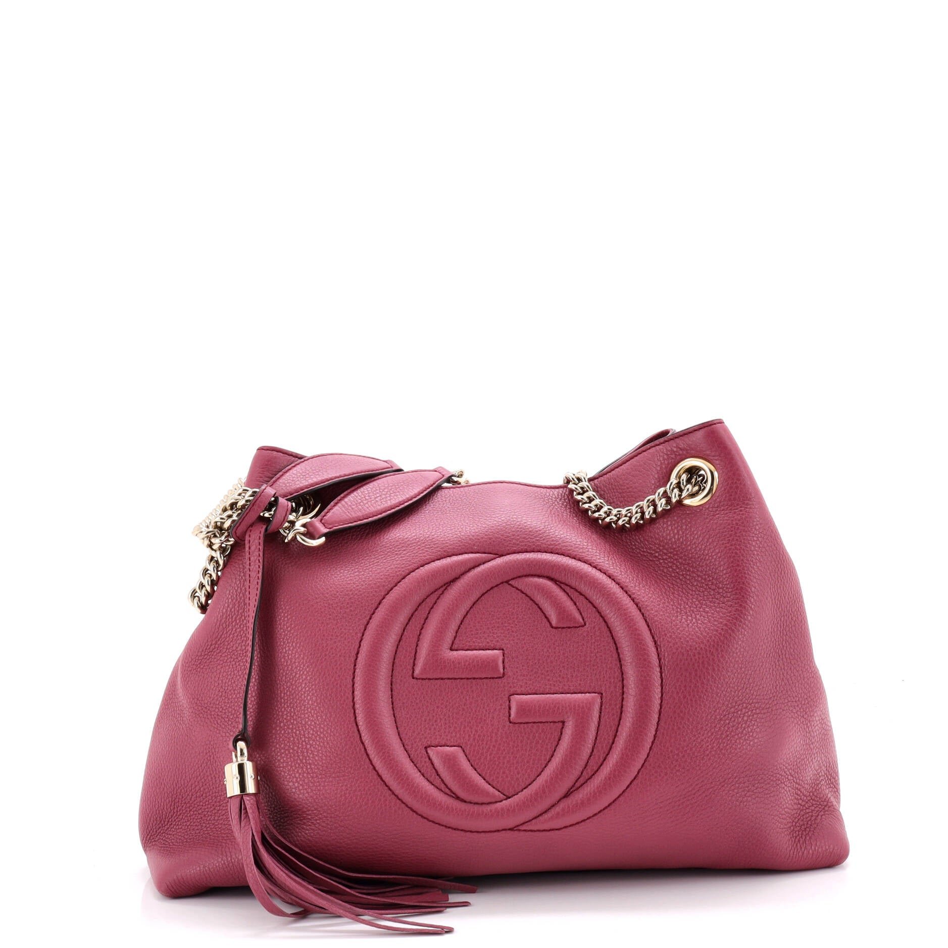 Soho Chain Strap Shoulder Bag Leather Medium