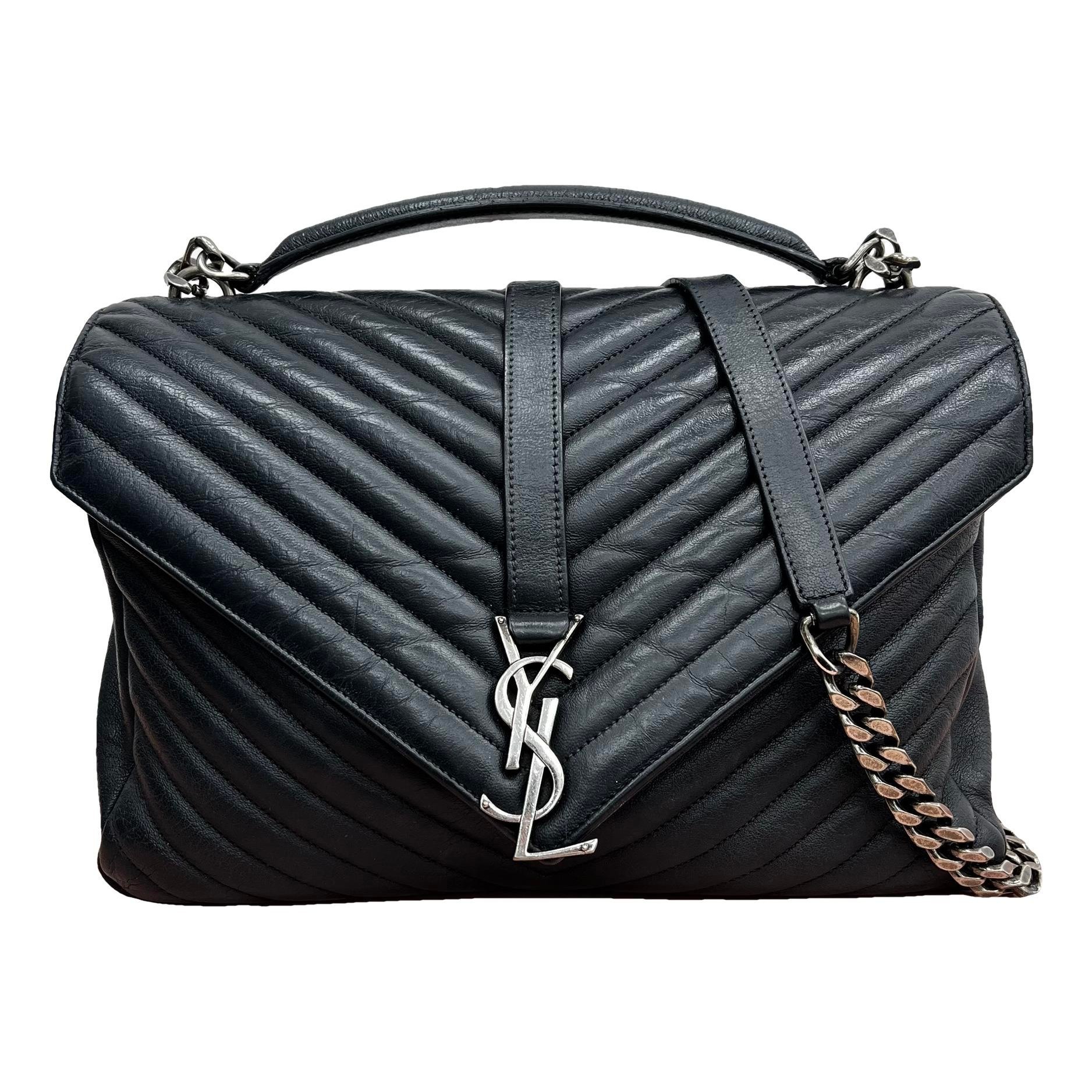 Collége monogramme leather handbag