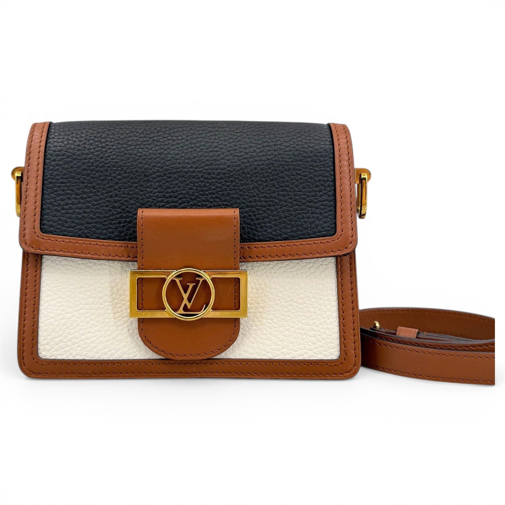 Dauphine leather crossbody bag