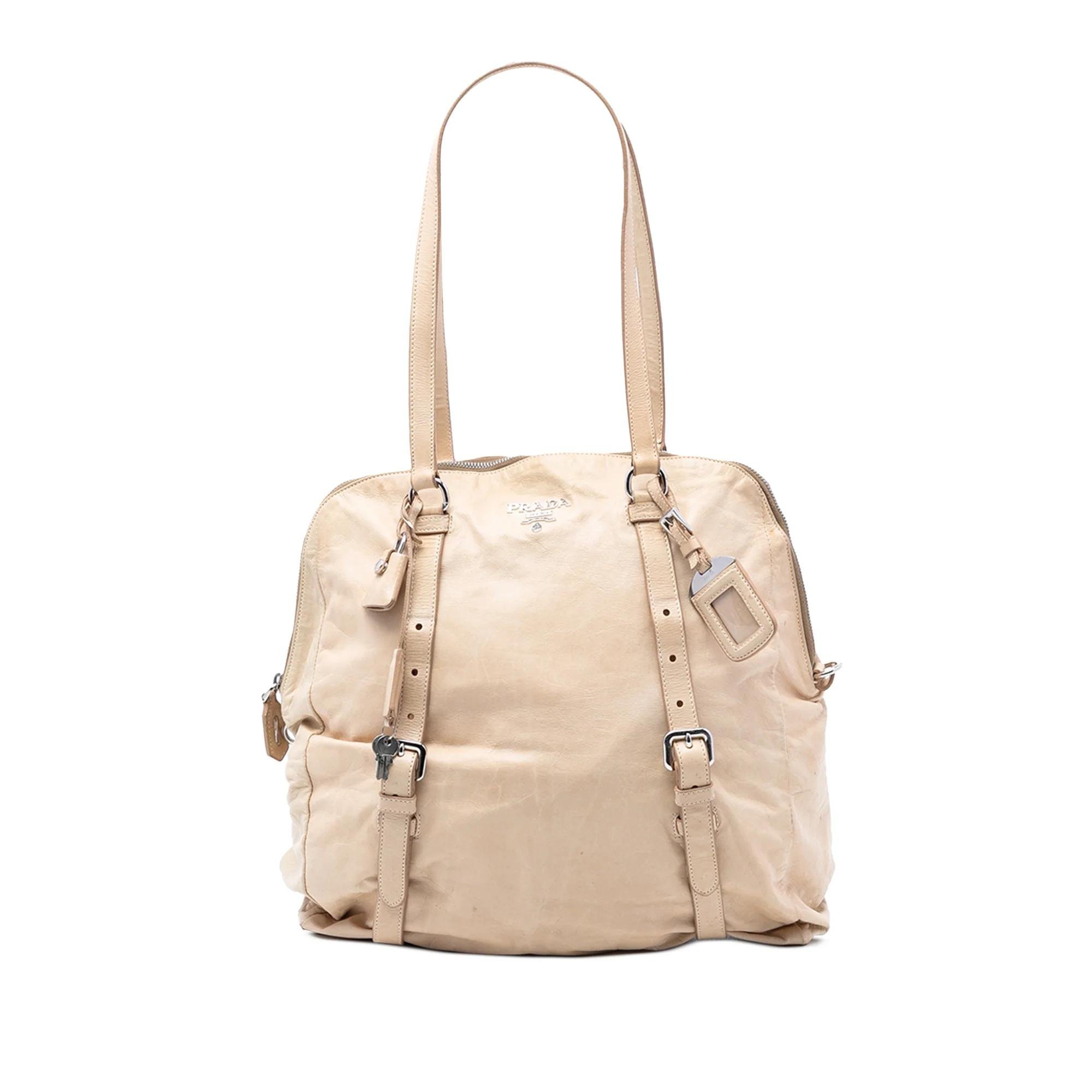 Leather tote