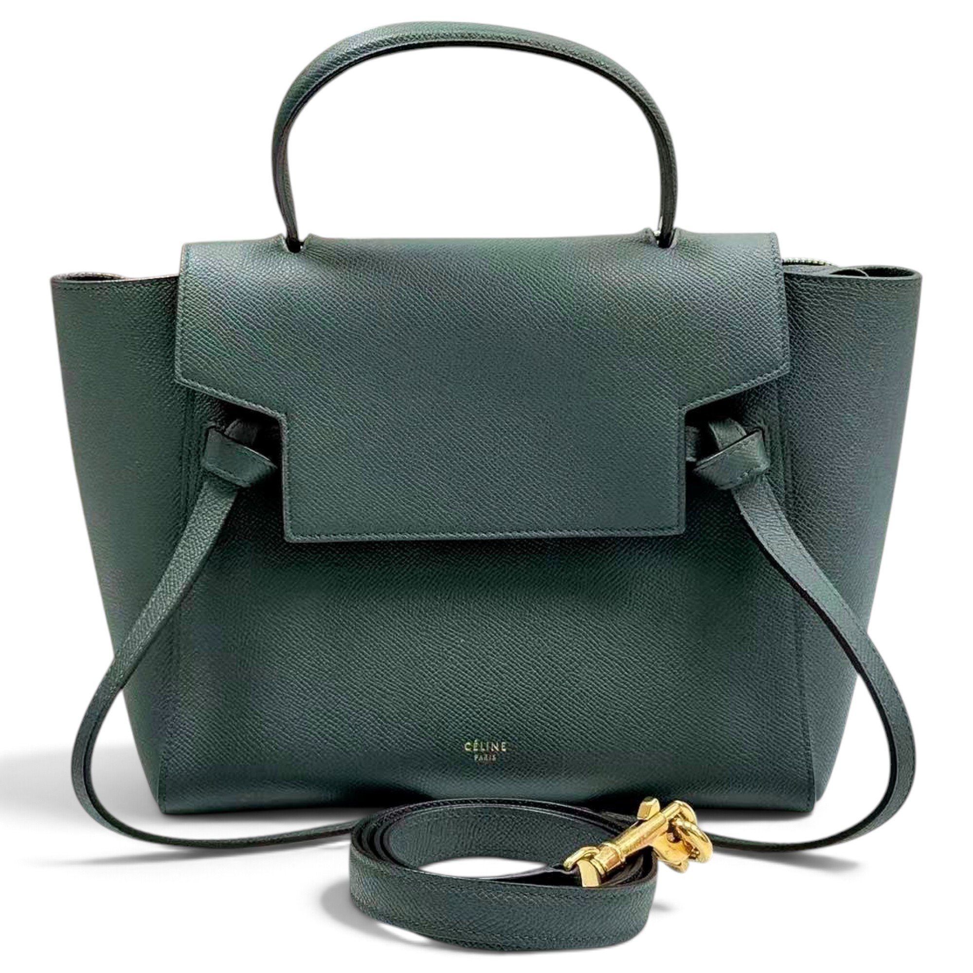 Belt leather handbag