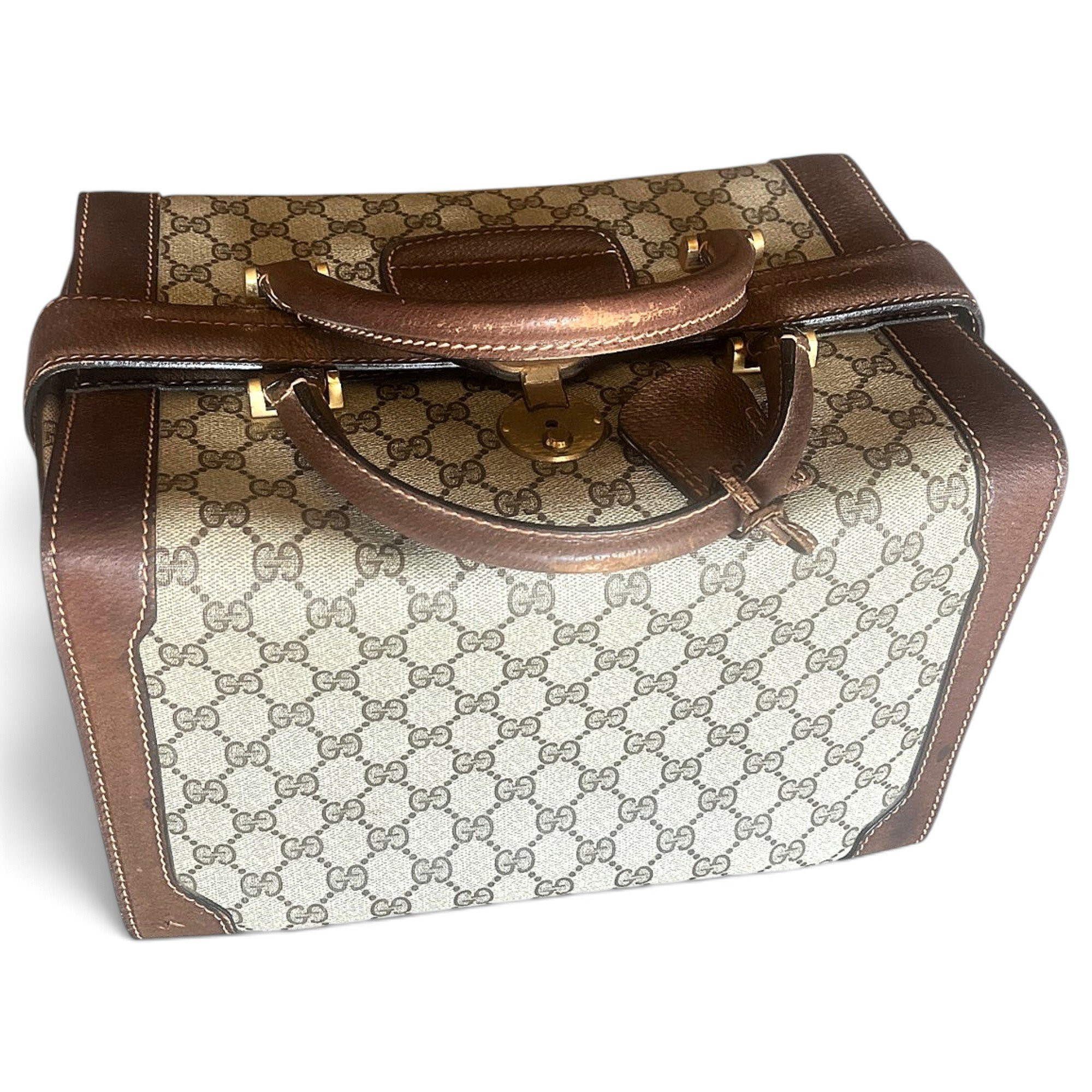 Globe-Trotter cloth handbag