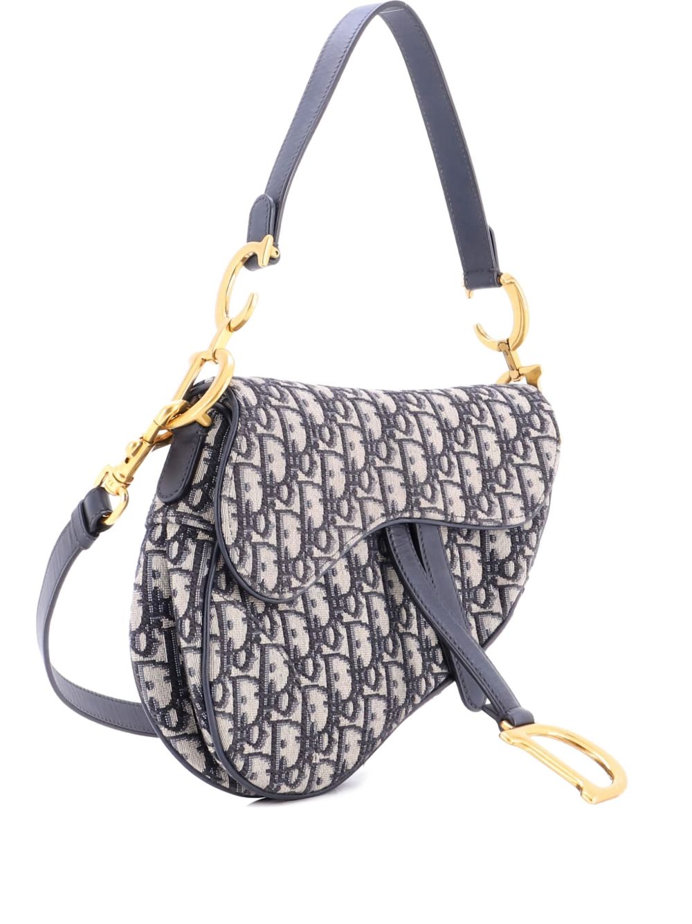 Saddle Handbag with Strap Oblique Canvas Medium shoulder bag
