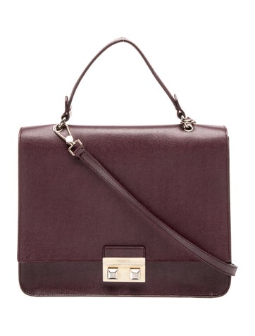 Leather Top Handle Bag