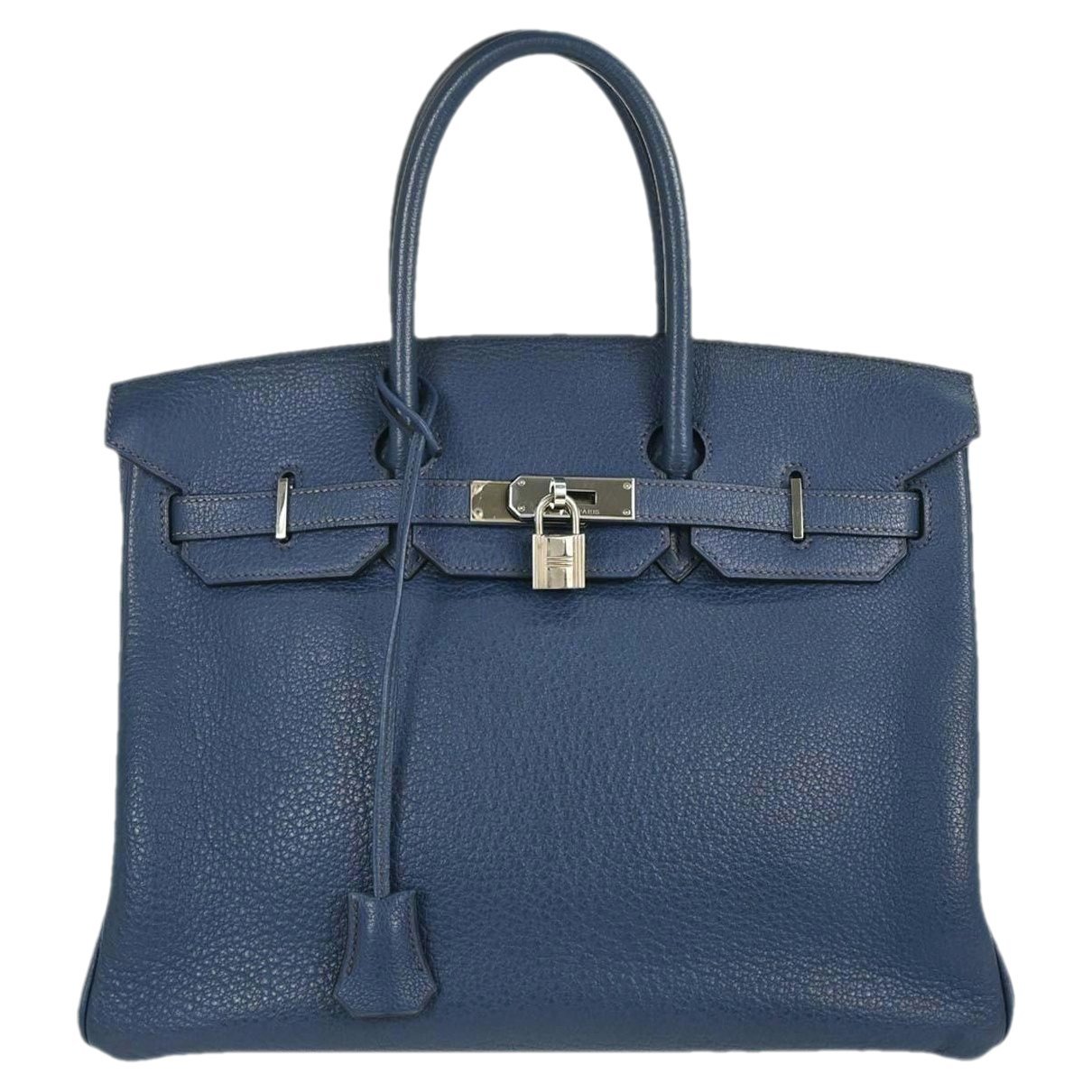 Birkin Shadow leather handbag