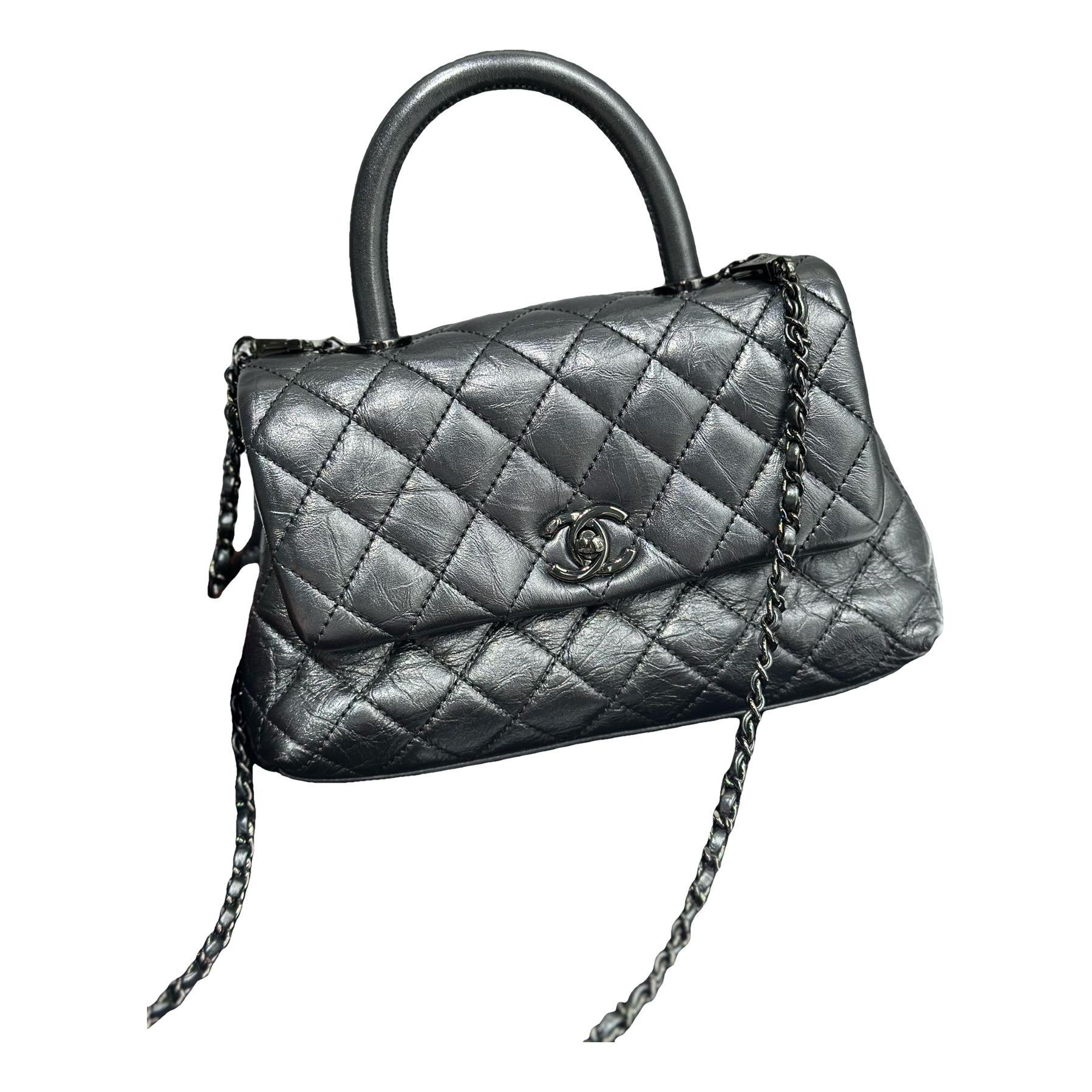 Coco Handle leather handbag