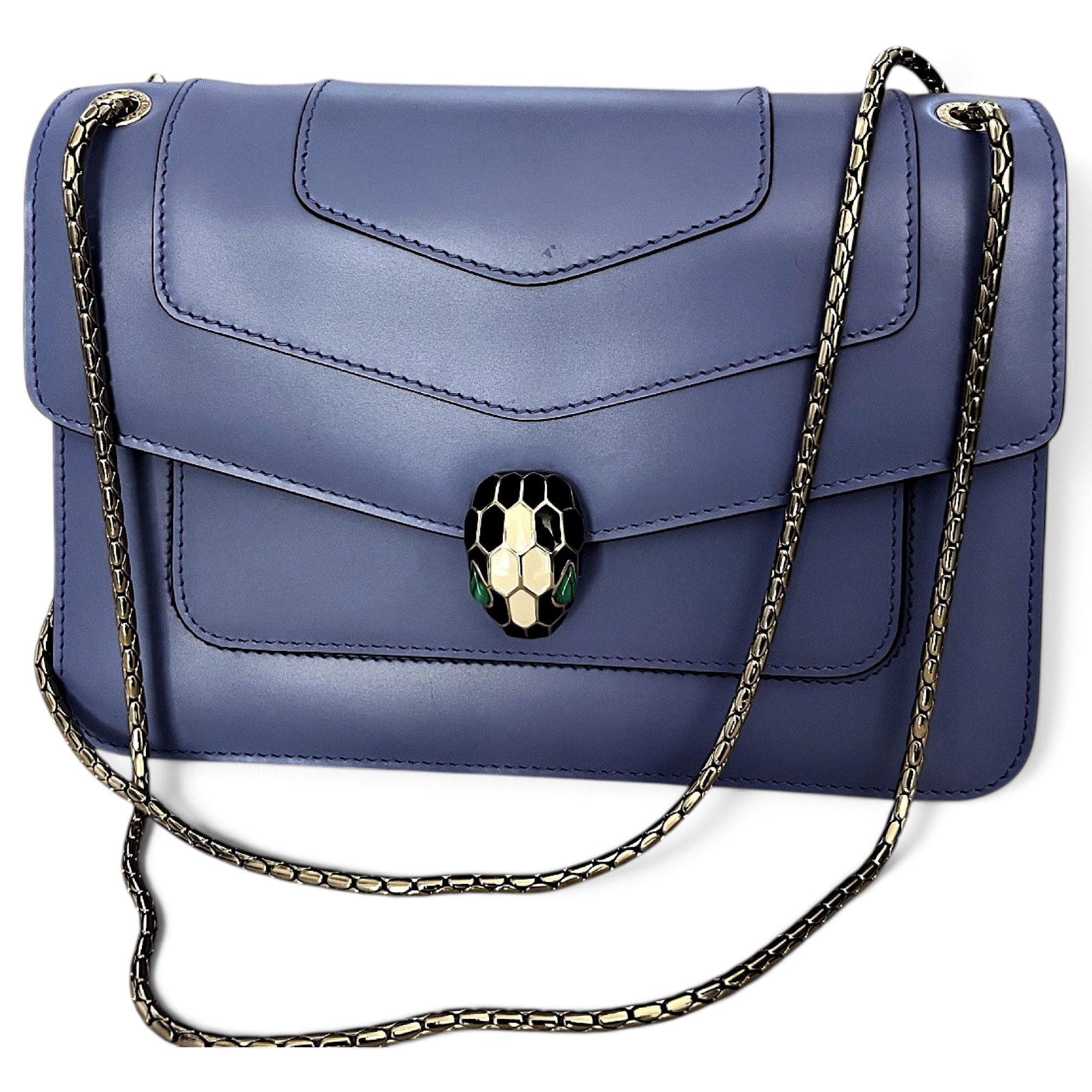 Serpenti leather handbag
