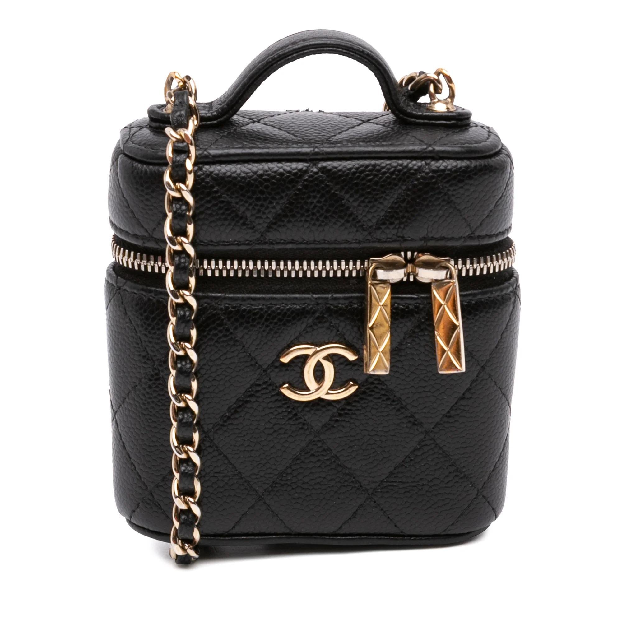 Vanity leather handbag