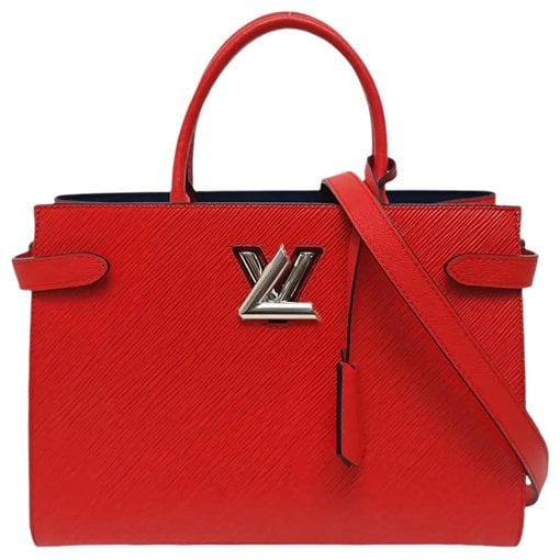 Twist leather handbag